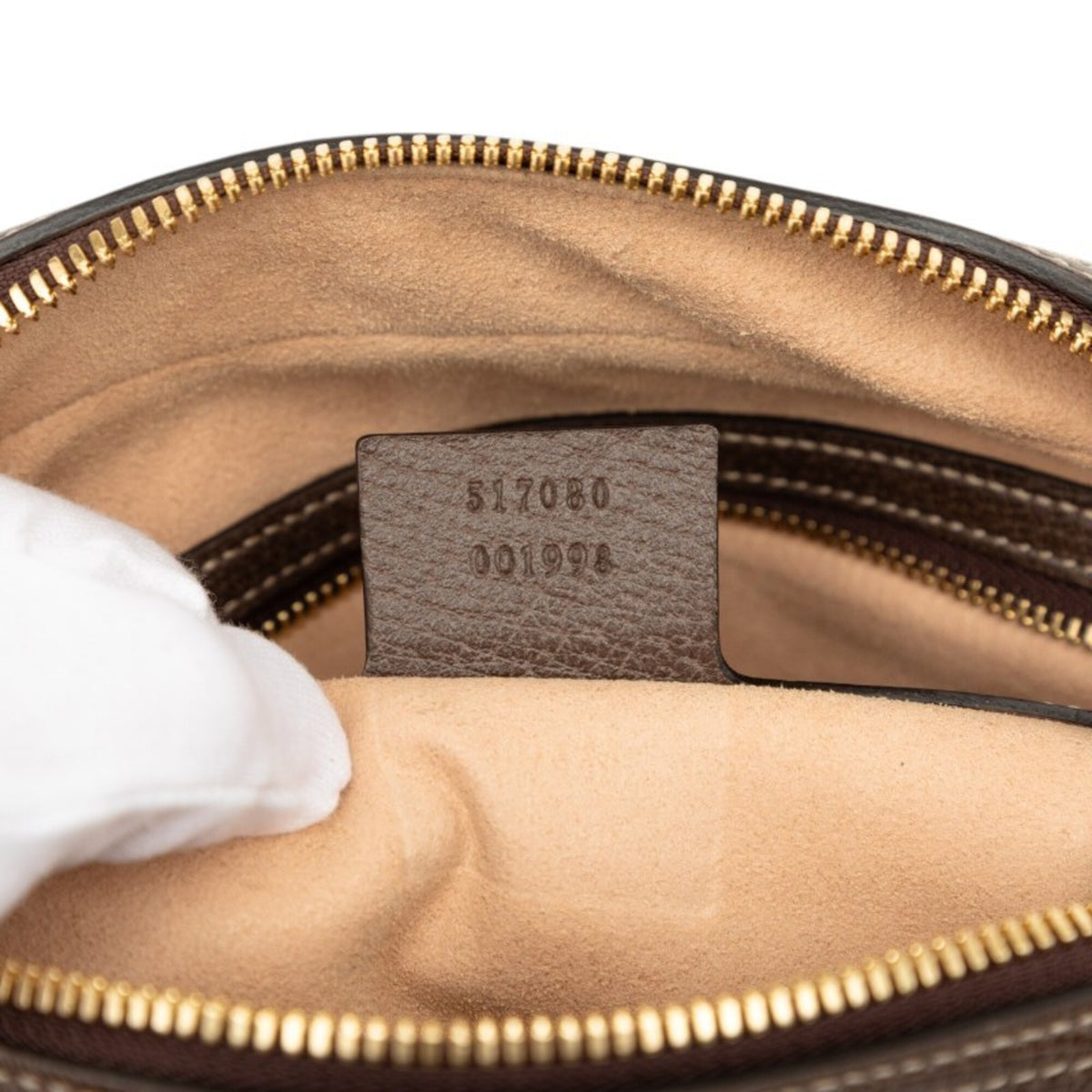 Gucci Sherry Line Beige Pvc Leather Shoulder Bag (Pre-Owned)