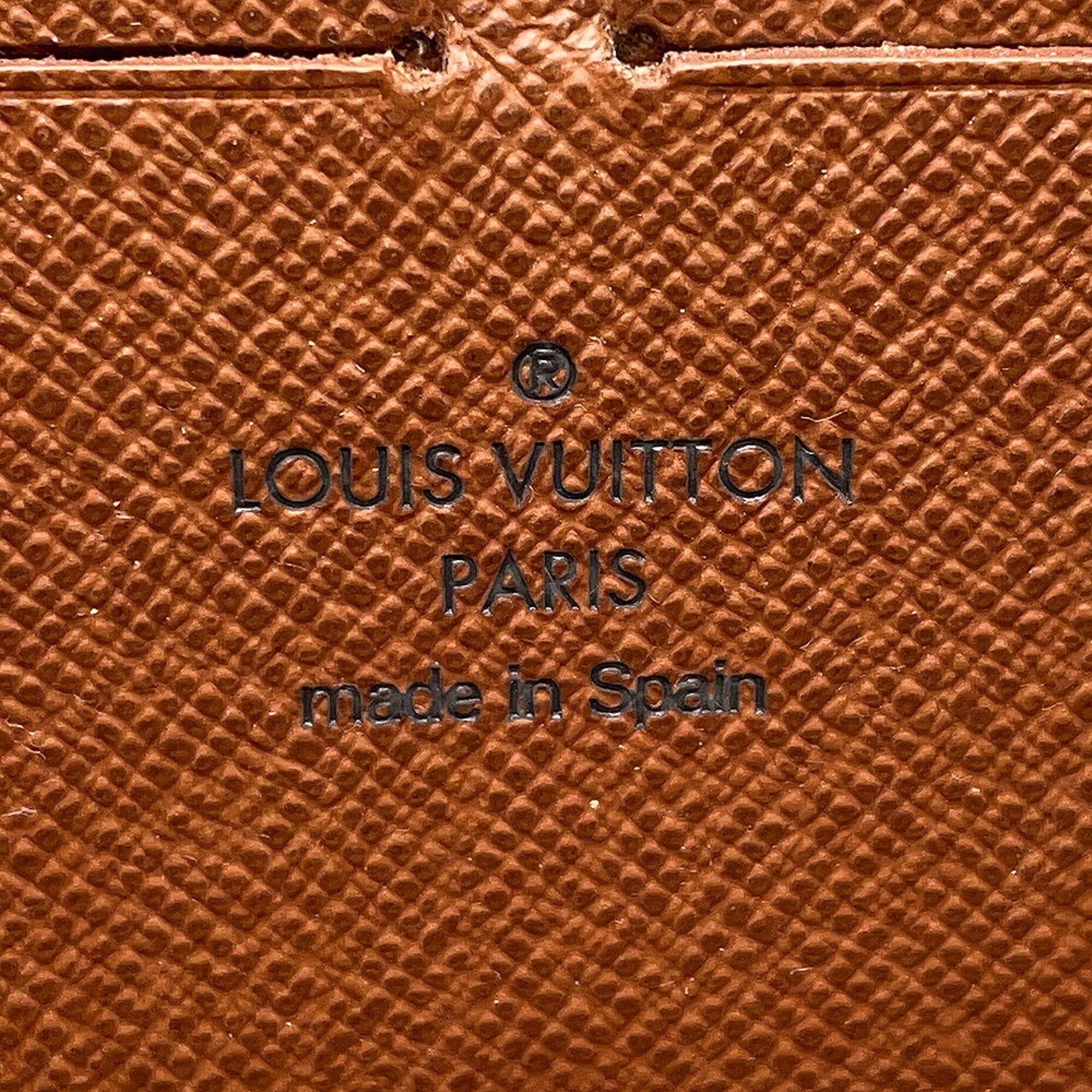 Louis Vuitton Monogram Brown Monogram Long Wallet (Bi-Fold) (Pre-Owned)