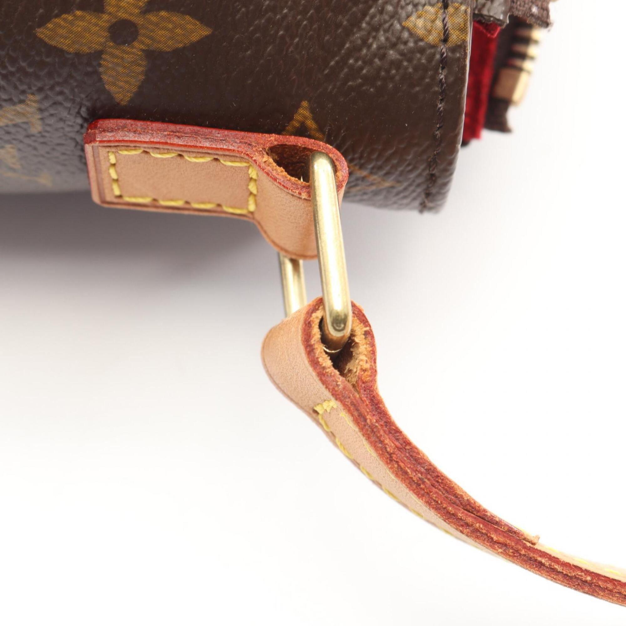Louis Vuitton Brown Monogram Coated Canvas Leather Shoulder Bag (Pre-Owned)