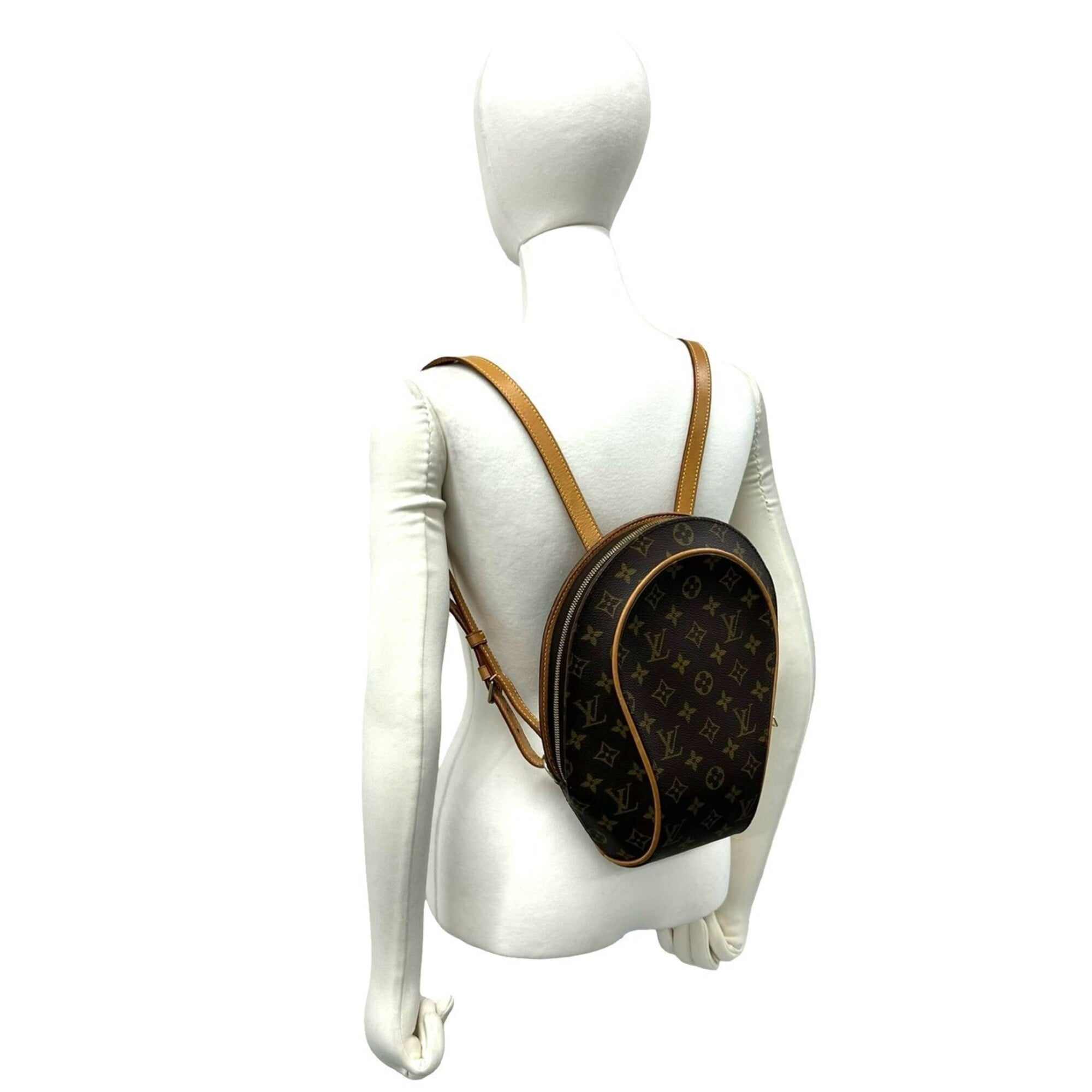 Louis Vuitton Brown Leather Pvc Backpack (Pre-Owned)