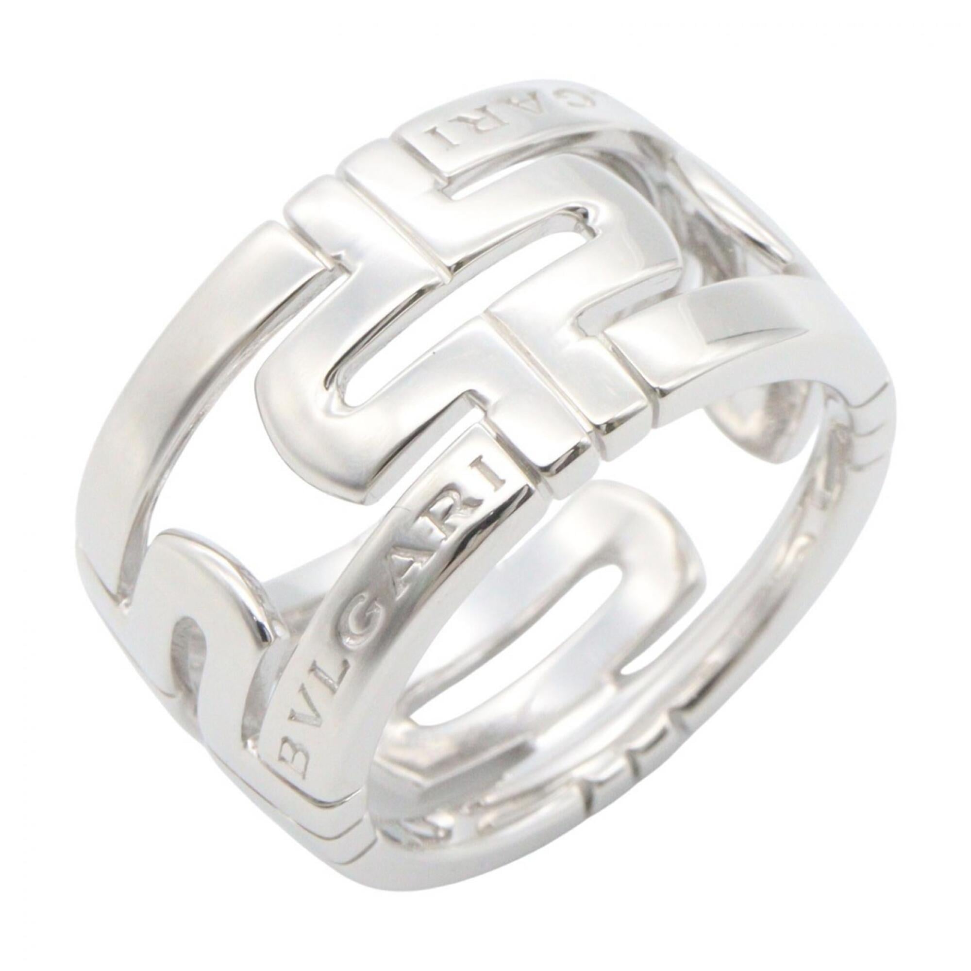 Bvlgari Silver White Gold (18K) Band Ring (Pre-Owned)
