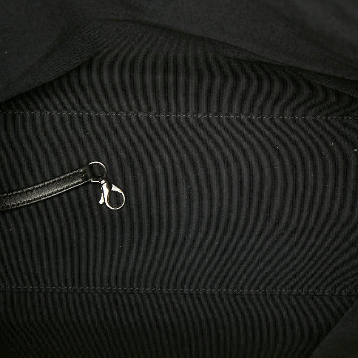 Chanel Black Ivory Grained Calfskin Shoulder Bag (Pre-Owned)