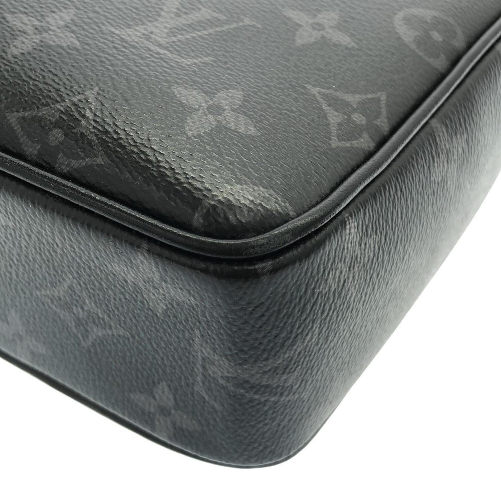 Louis Vuitton Black Coated Canvas Shoulder Bag (Pre-Owned)
