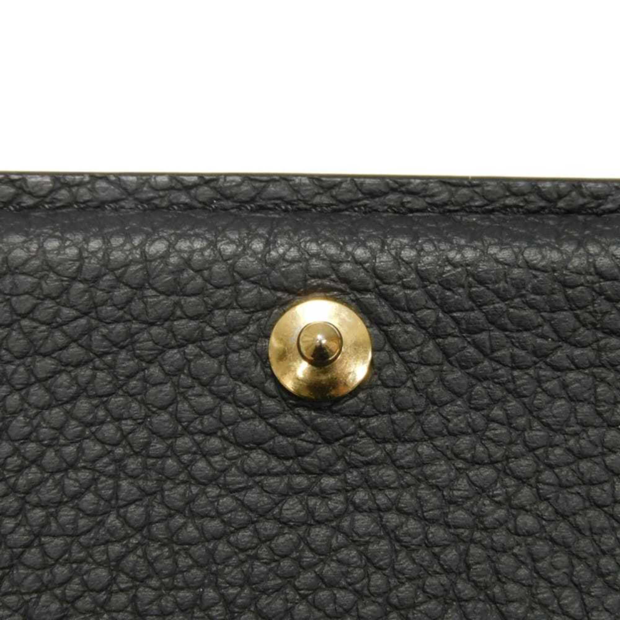 Louis Vuitton Black Galle Monogram Noir Monogram Empreinte Wallet (Bi-Fold) (Pre-Owned)