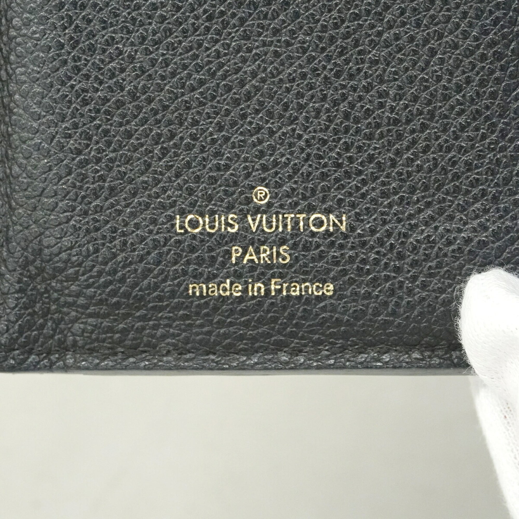 Louis Vuitton Noir Wallet (Tri-Fold) (Pre-Owned)