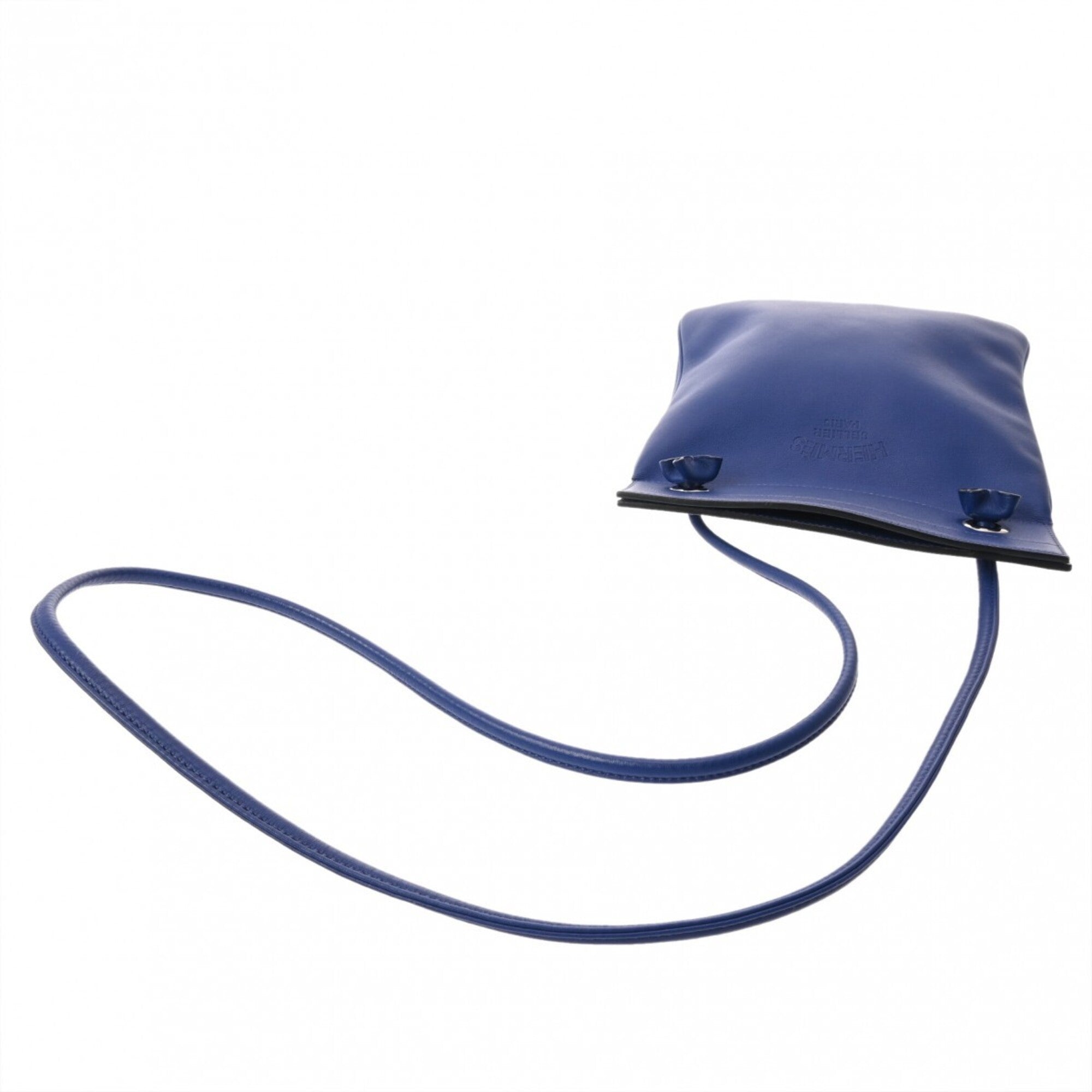 Hermes Blue Electric Swift Leather Shoulder Bag (Pre-Owned)