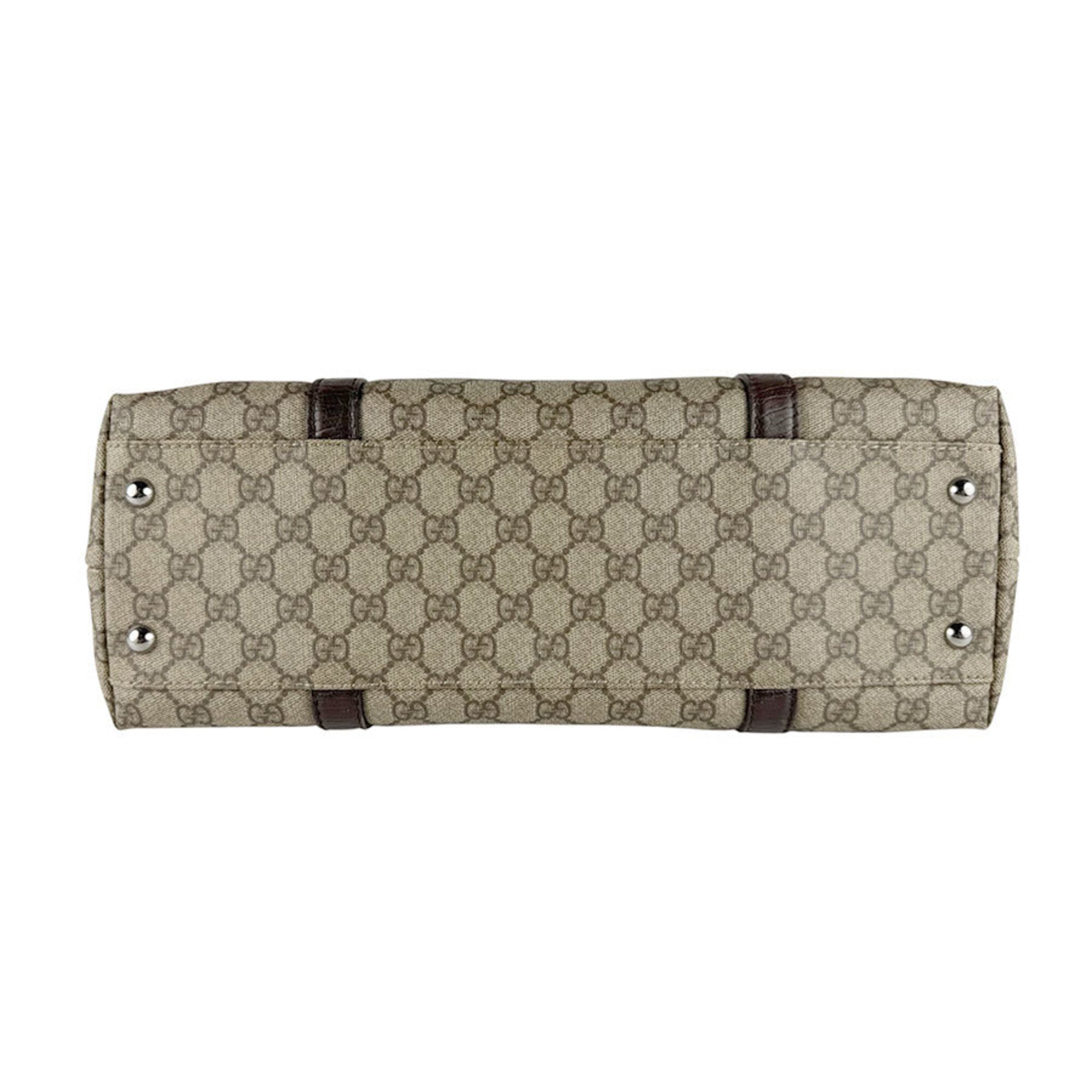 Gucci Brown Gg Supreme Shoulder Bag Tote Bag (Pre-Owned)