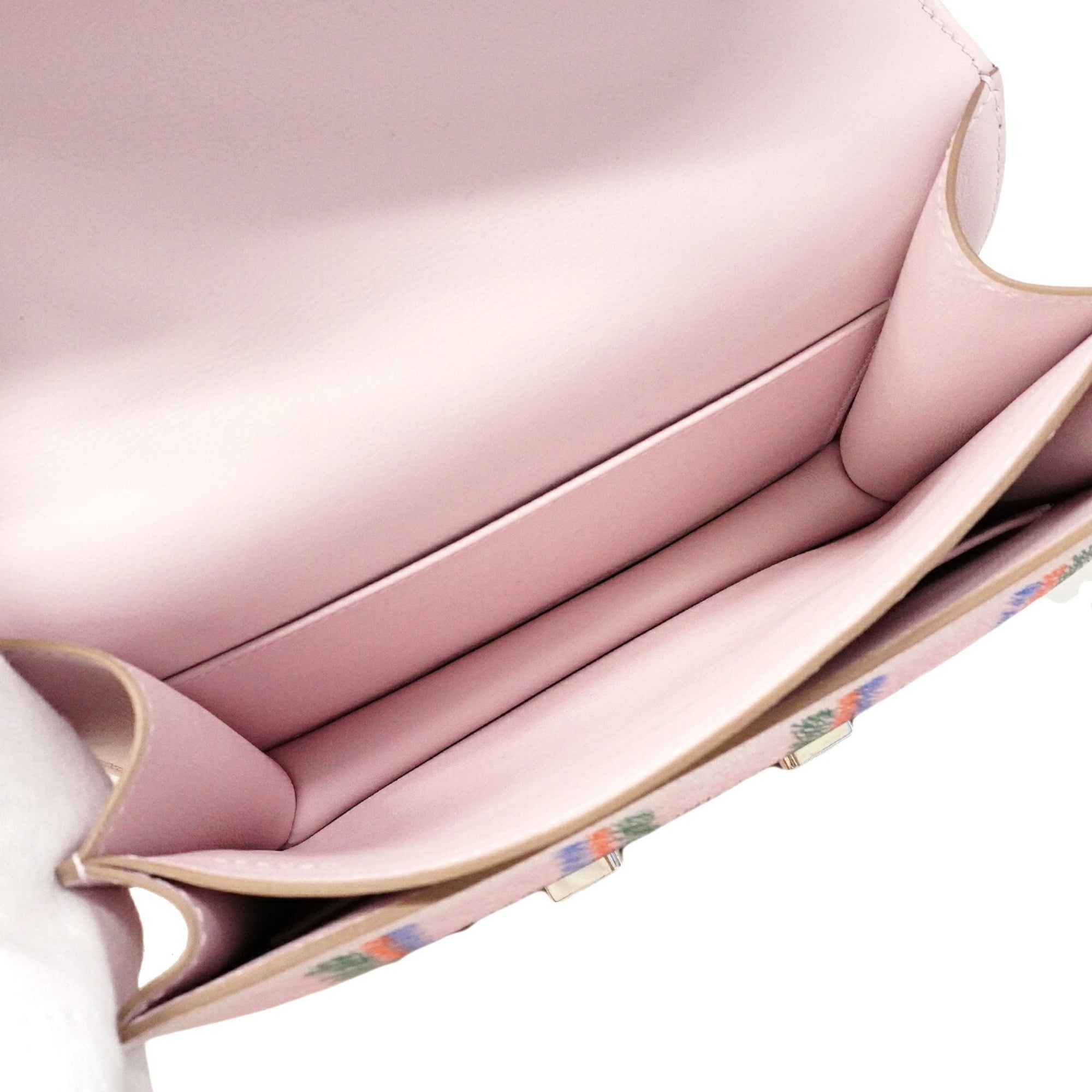 Hermes Pink Swift Leather Shoulder Bag (Pre-Owned)