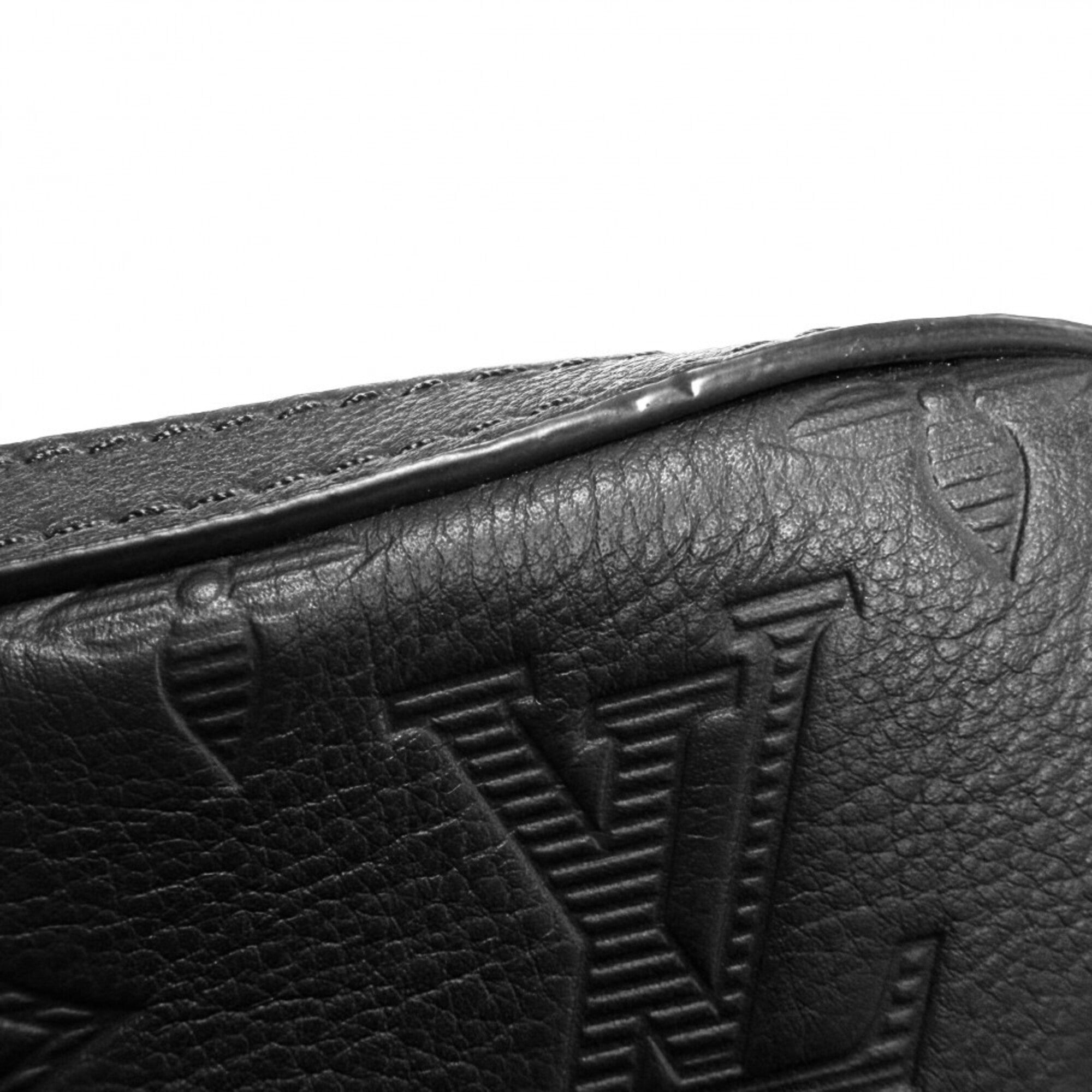 Louis Vuitton Noir Monogram Shadow Shoulder Bag (Pre-Owned)
