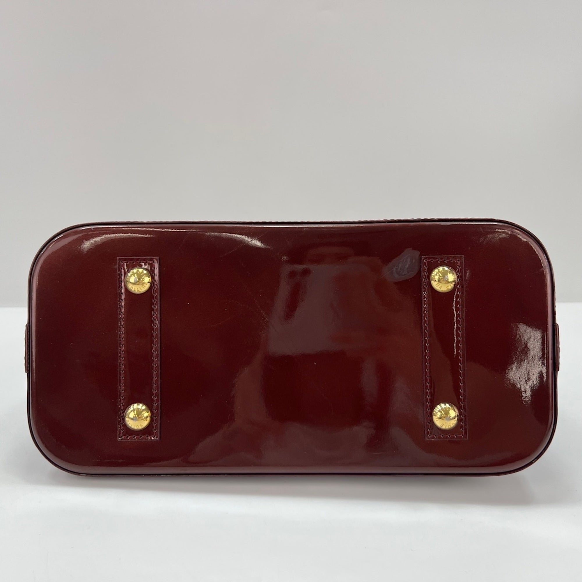 Louis Vuitton Monogram Vernis Red Color Handbag (Pre-Owned)