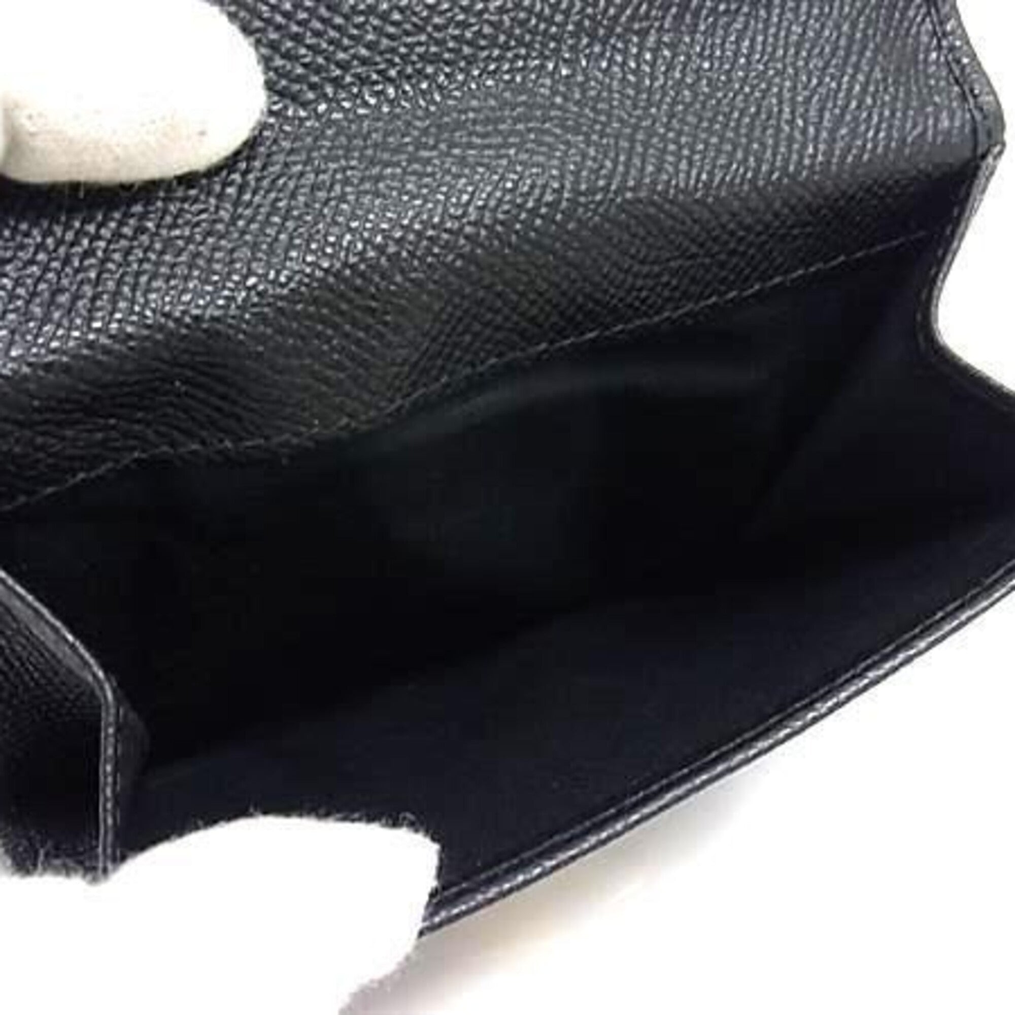 Salvatore Ferragamo Black Leather Wallet (Bi-Fold) (Pre-Owned)