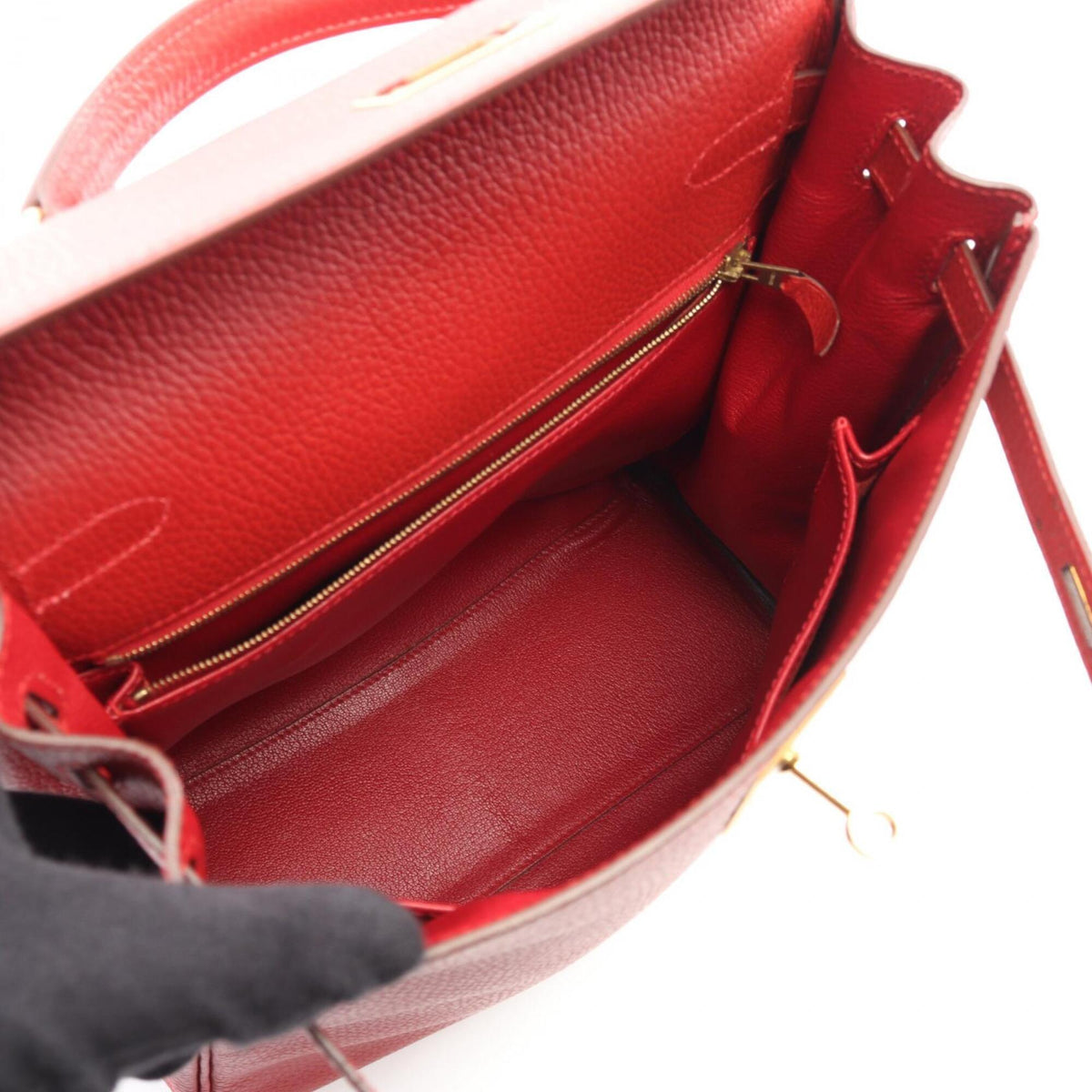Hermes Red Color Ardennes Leather Backpack (Pre-Owned)