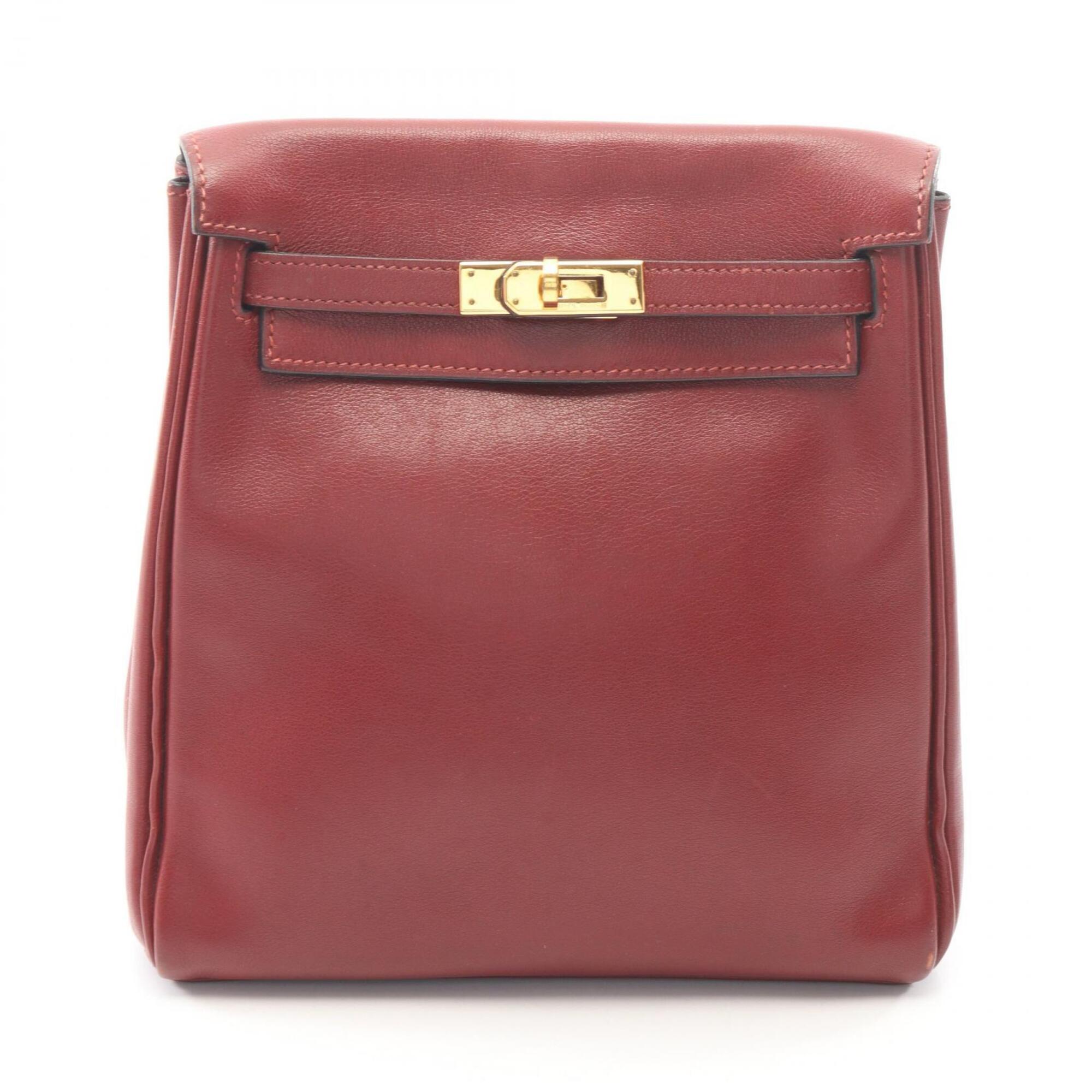 Hermes Bordeaux Gulliver Leather Backpack (Pre-Owned)