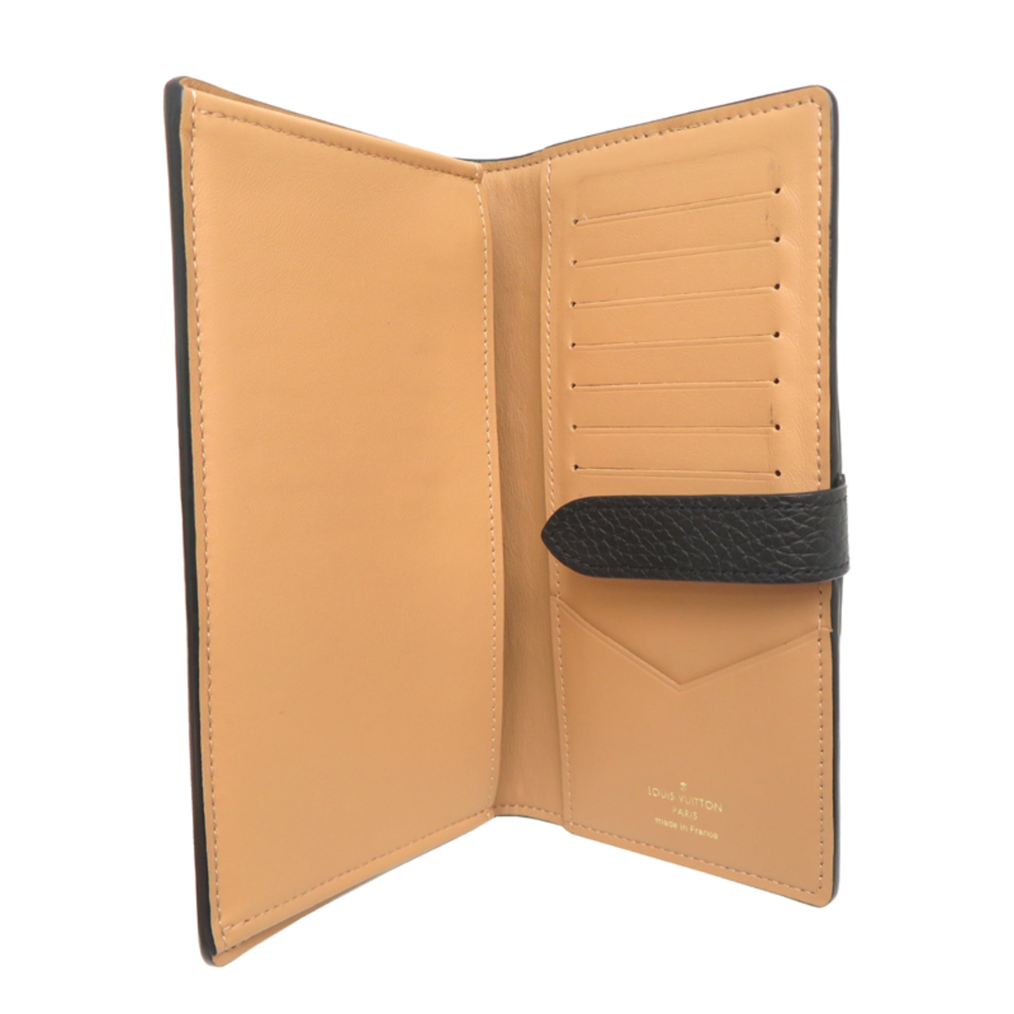 Louis Vuitton Black Leather Wallet (Bi-Fold) (Pre-Owned)