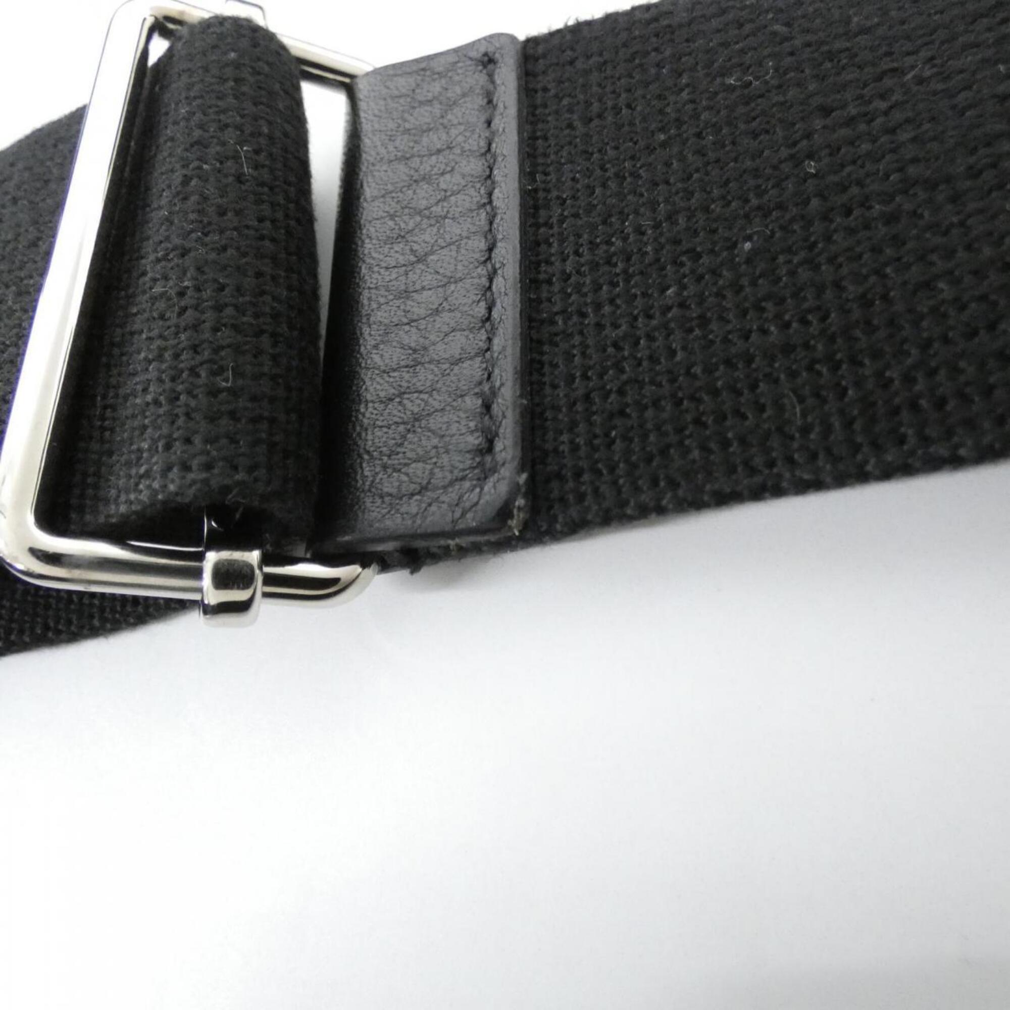 Hermes Black Taurillon Clemence Leather Shoulder Bag (Pre-Owned)