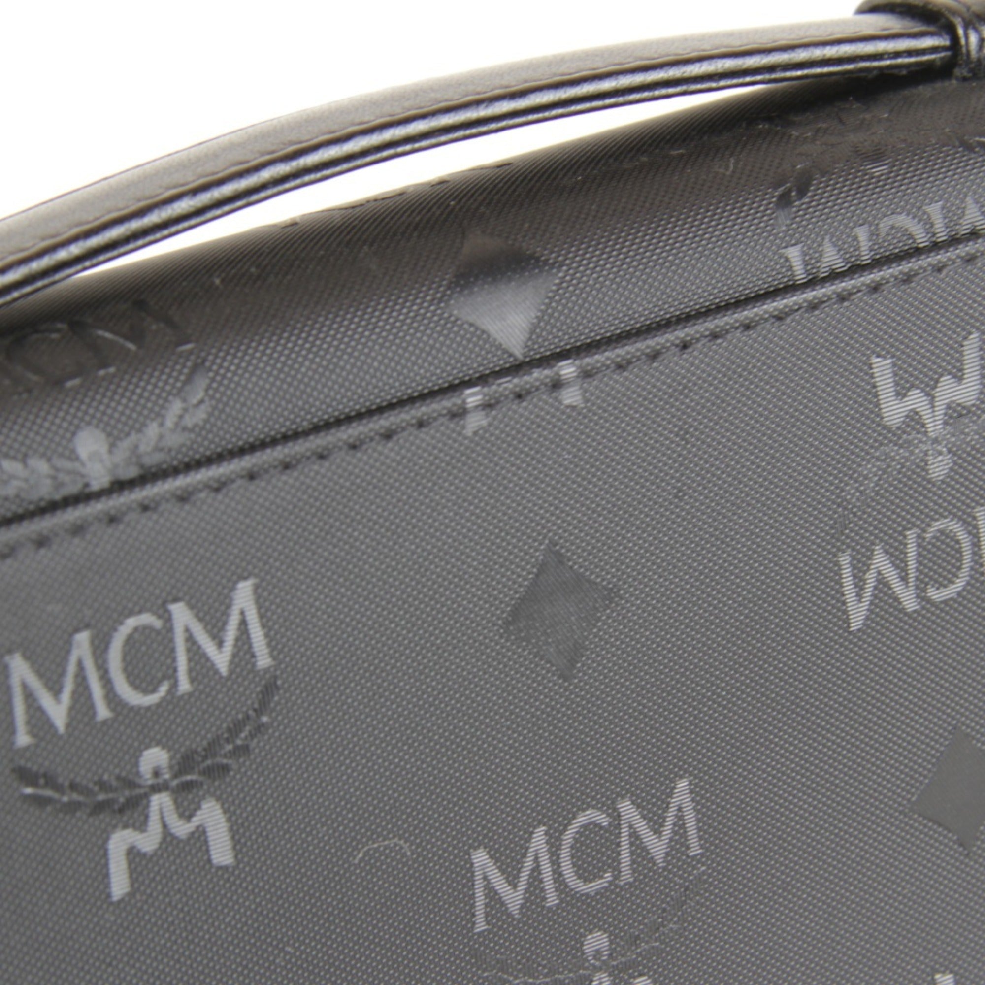 Mcm Black Pvc Shoulder Bag (Pre-Owned)