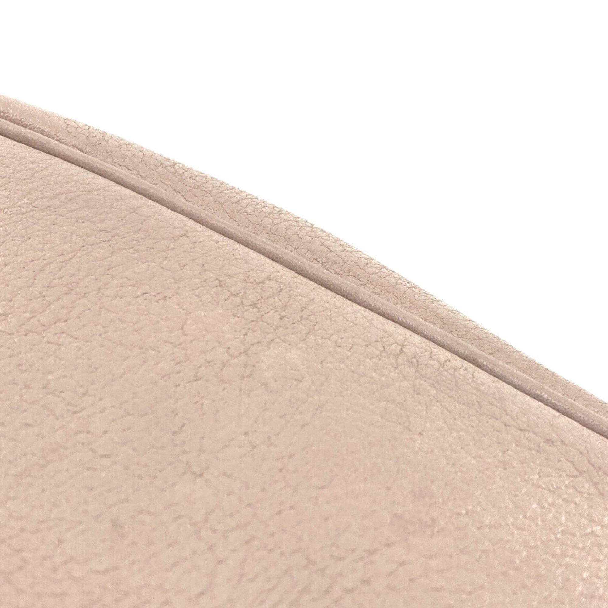 Hermes Gris Tourterelle Chevre Leather Handbag (Pre-Owned)