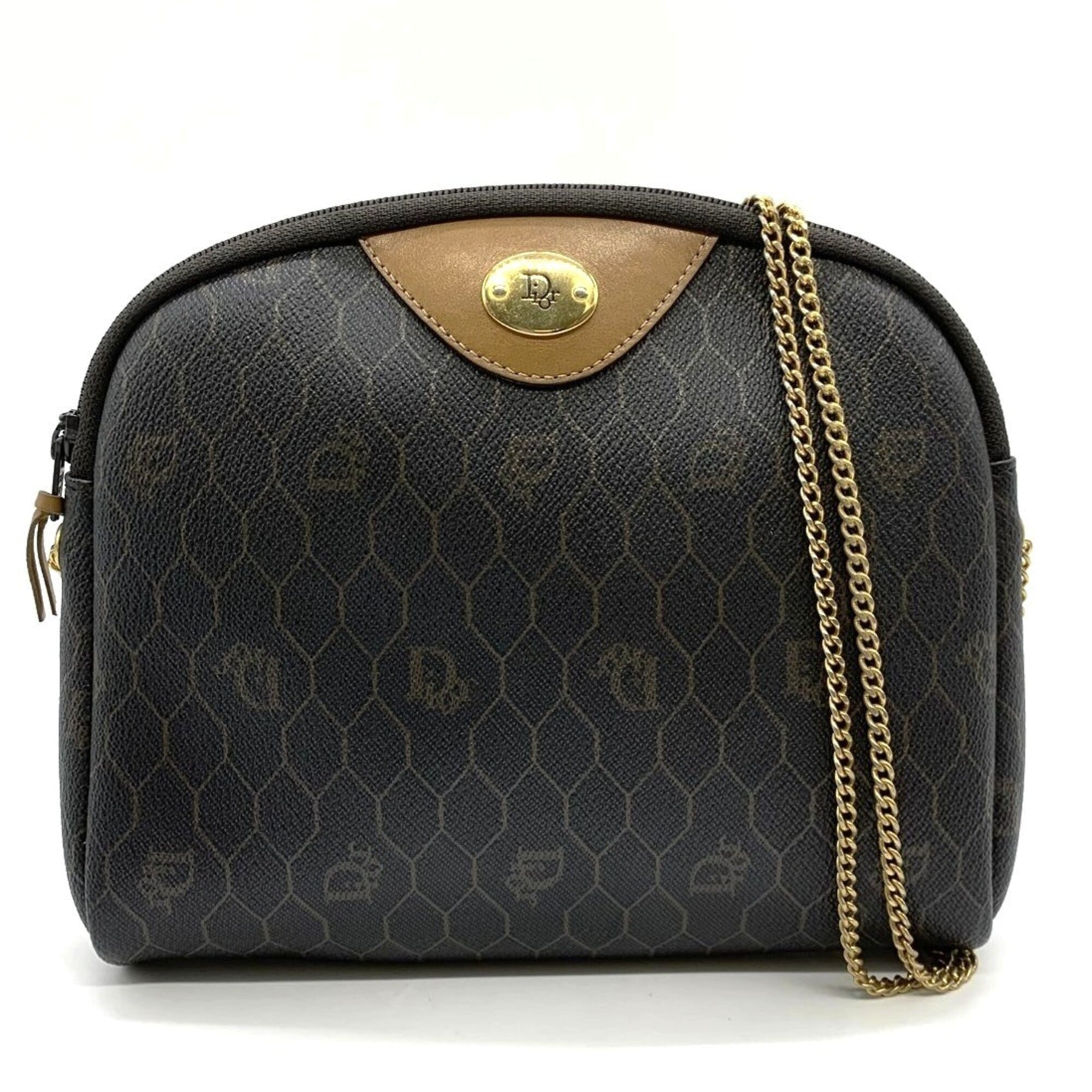Christian Dior Brown Pvc Shoulder Bag (Pre-Owned)