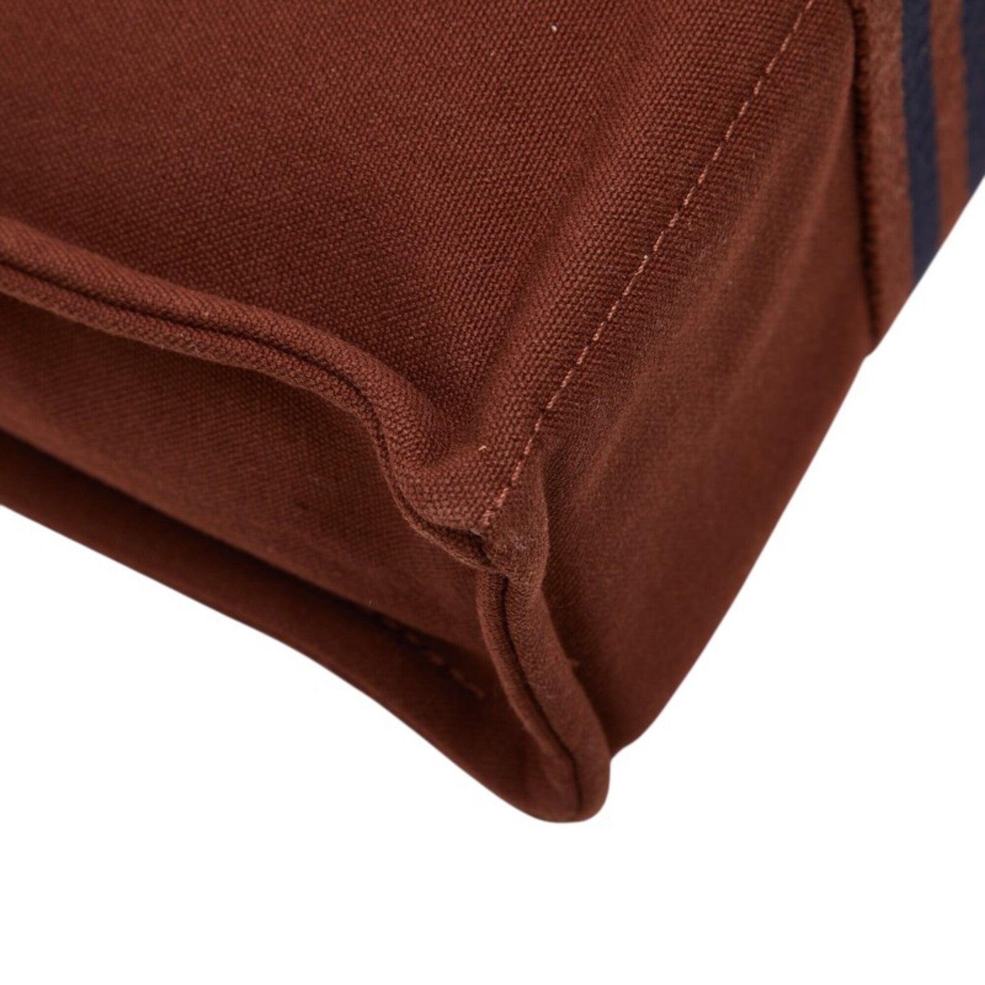Hermes Brown Canvas Tote Bag (Pre-Owned)