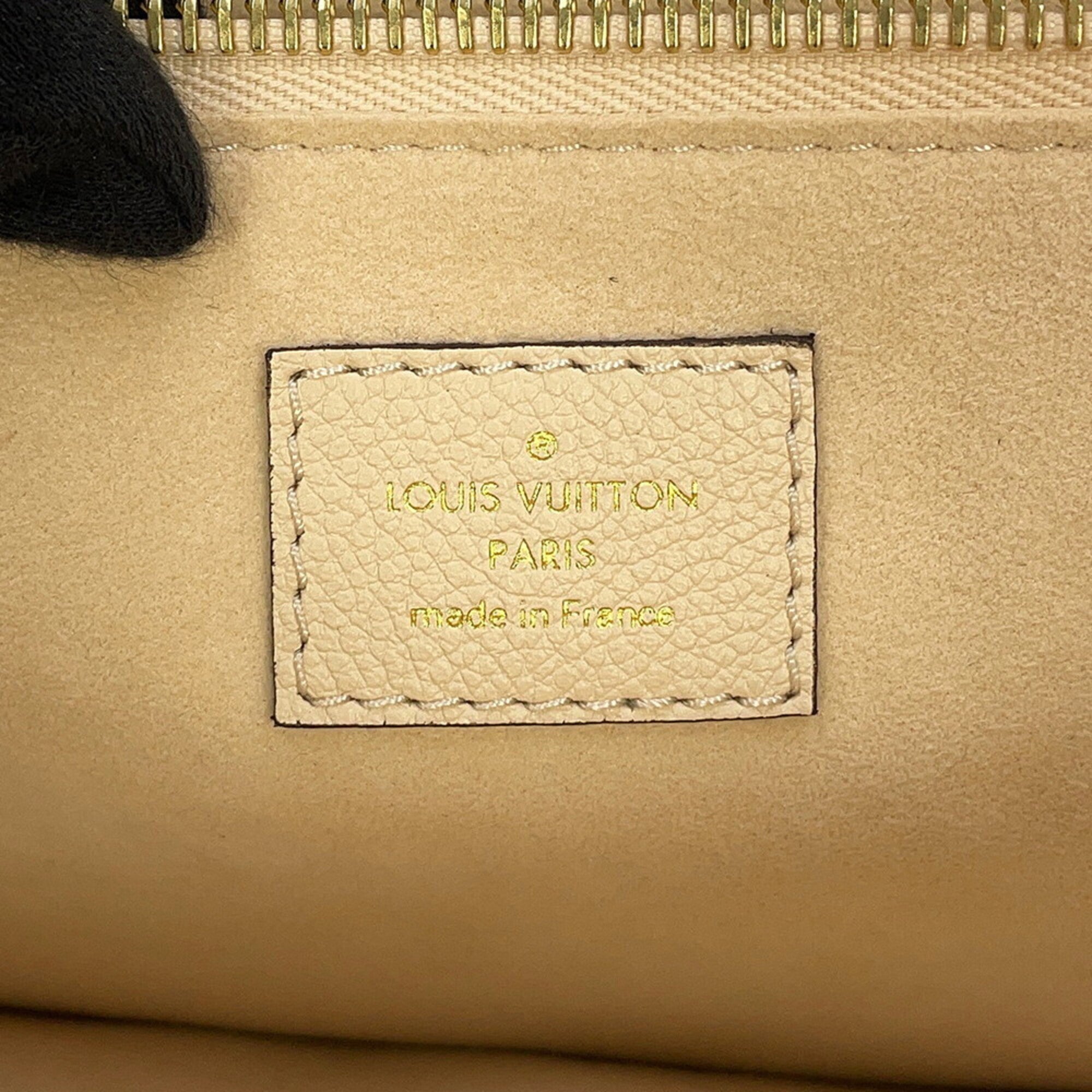 Louis Vuitton Cream Monogram Empreinte Tote Bag (Pre-Owned)