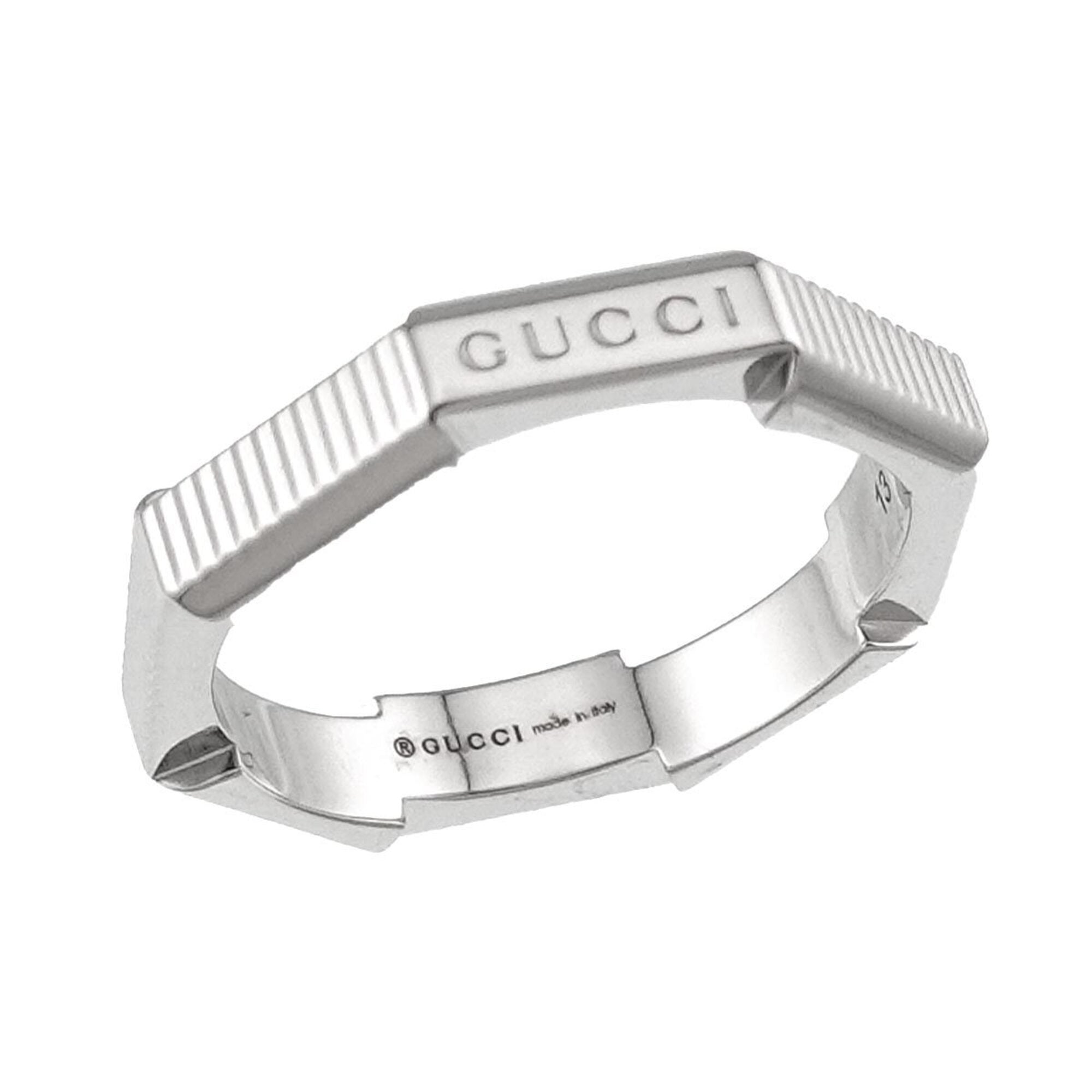 Gucci White Gold (18K) Band Ring (Pre-Owned)