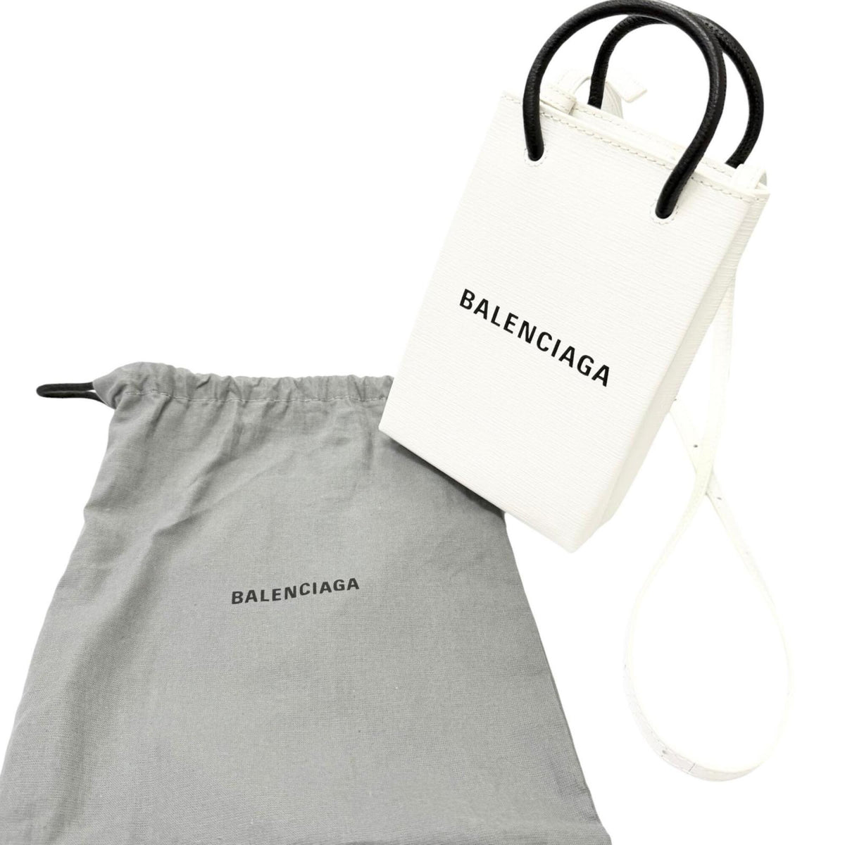 Balenciaga White Leather Shoulder Bag (Pre-Owned)