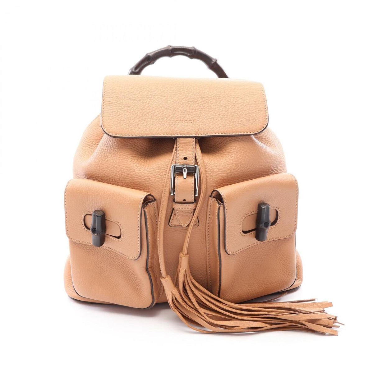 Gucci Beige Leather Backpack (Pre-Owned)