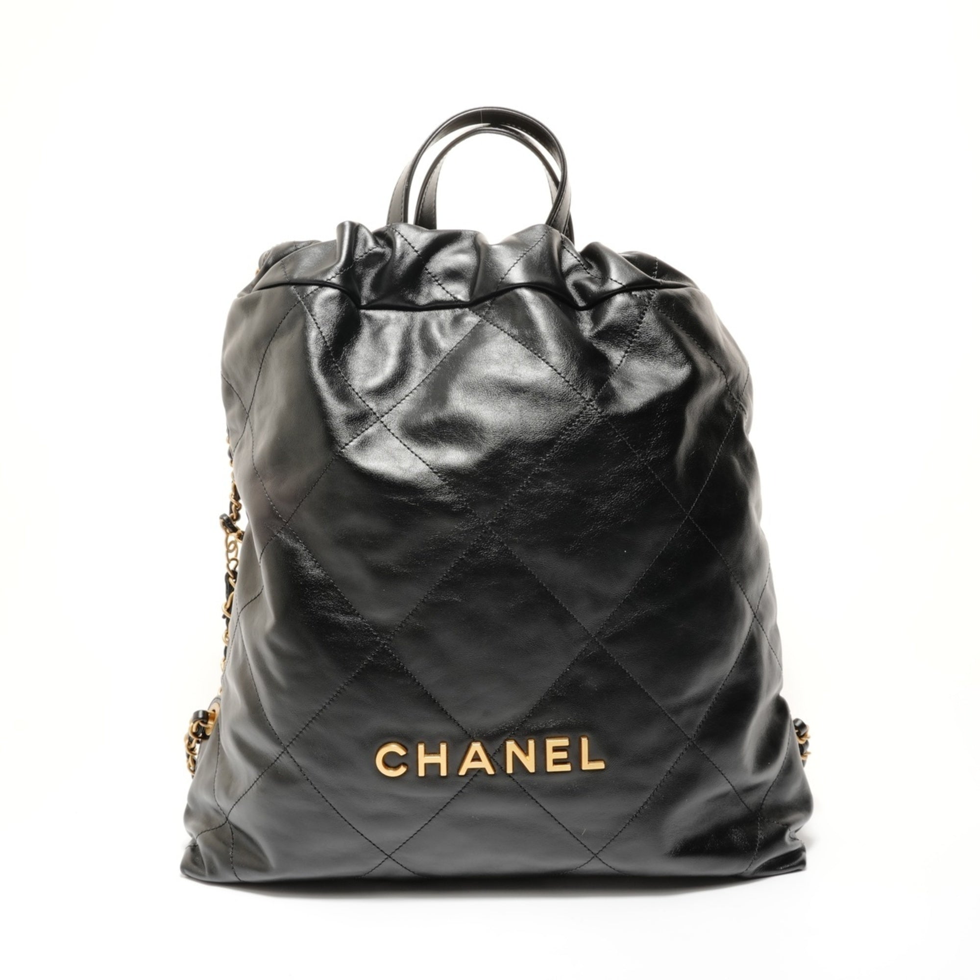Chanel Matelasse Black Backpack (Pre-Owned)
