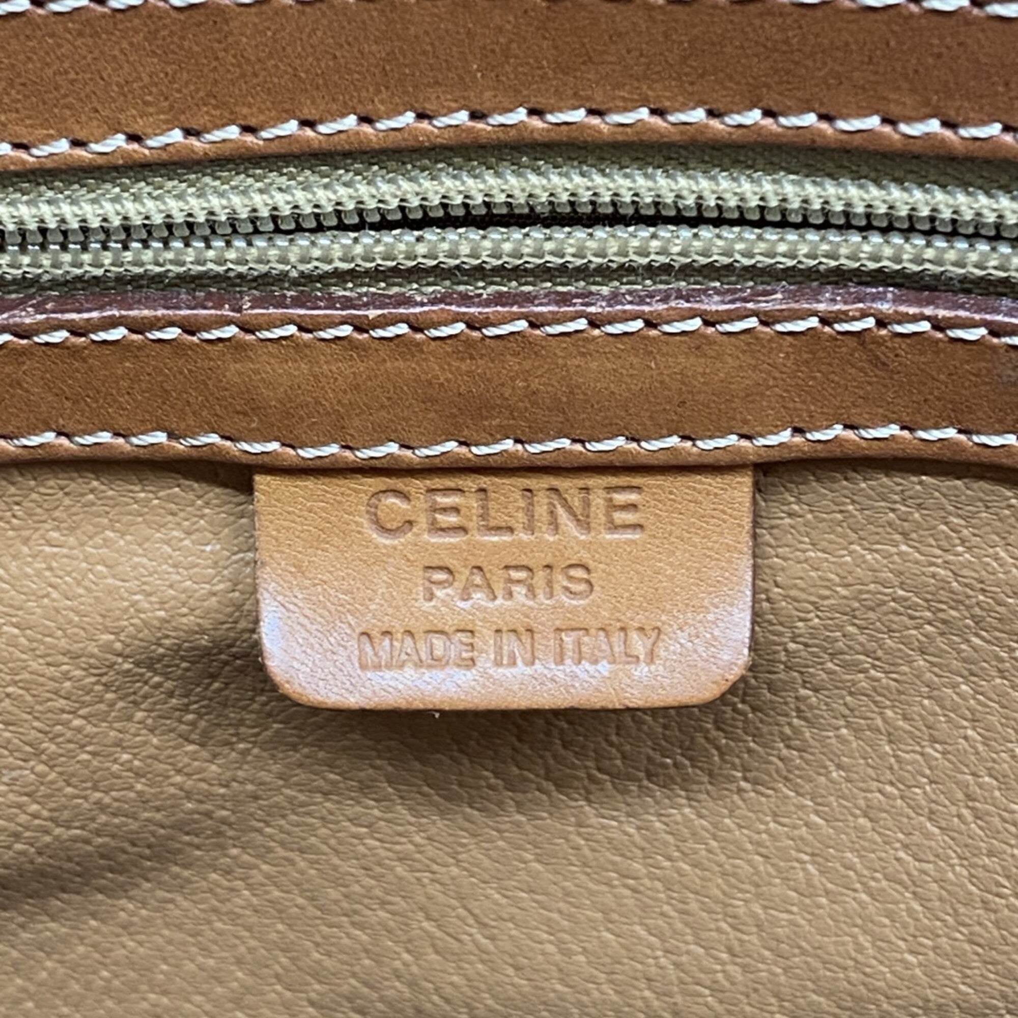 Celine Brown Pvc Handbag (Pre-Owned)