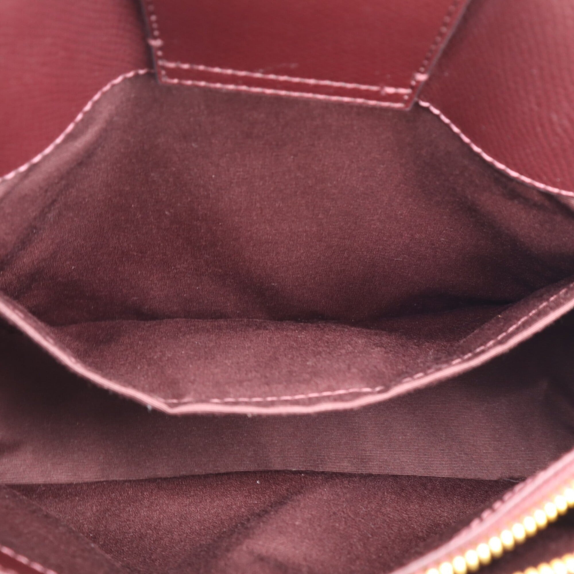 Coach Bordeaux Leather Handbag Shoulder Bag (Pre-Owned)