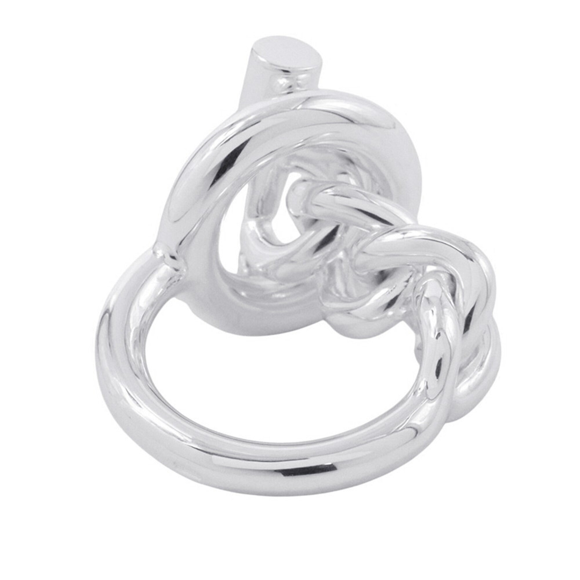 Hermes Silver Silver 925 Band Ring (Pre-Owned)