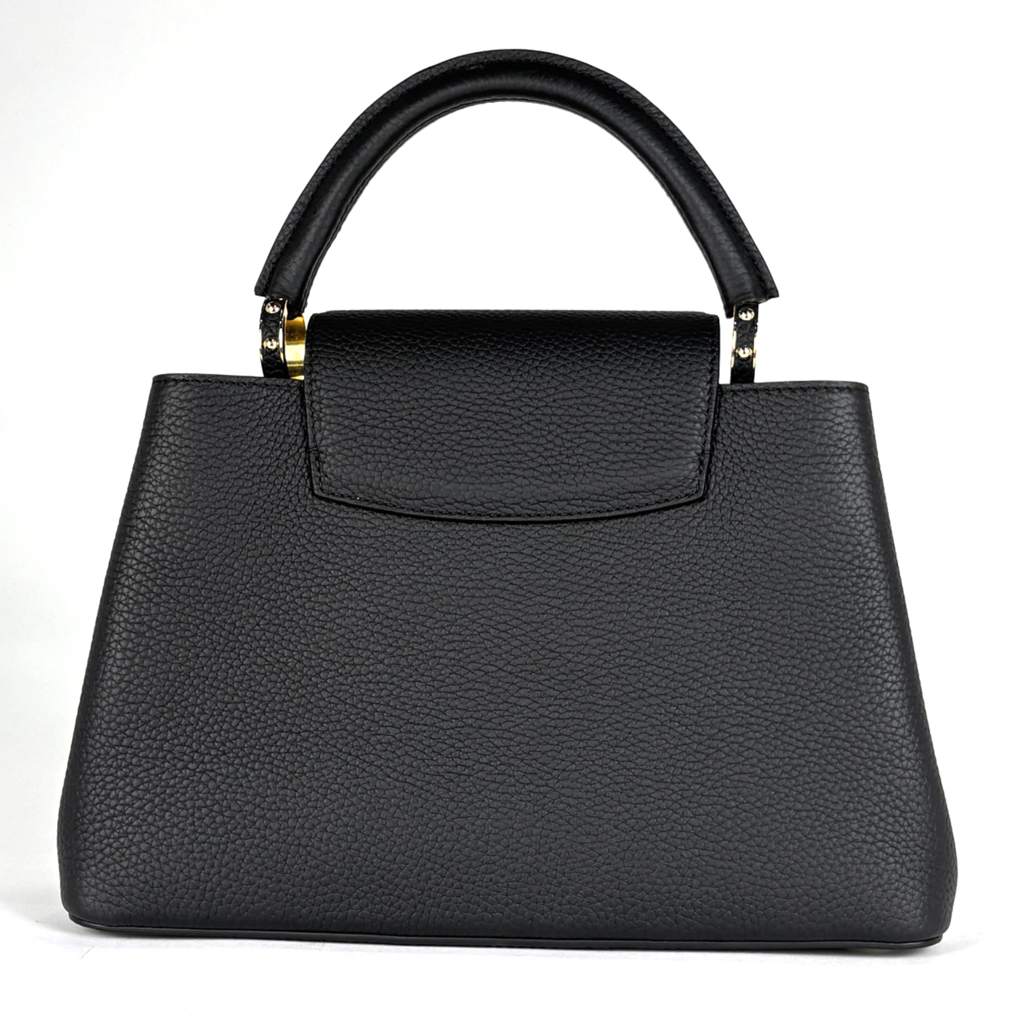 Louis Vuitton Black Noir Leather Handbag Shoulder Bag (Pre-Owned)