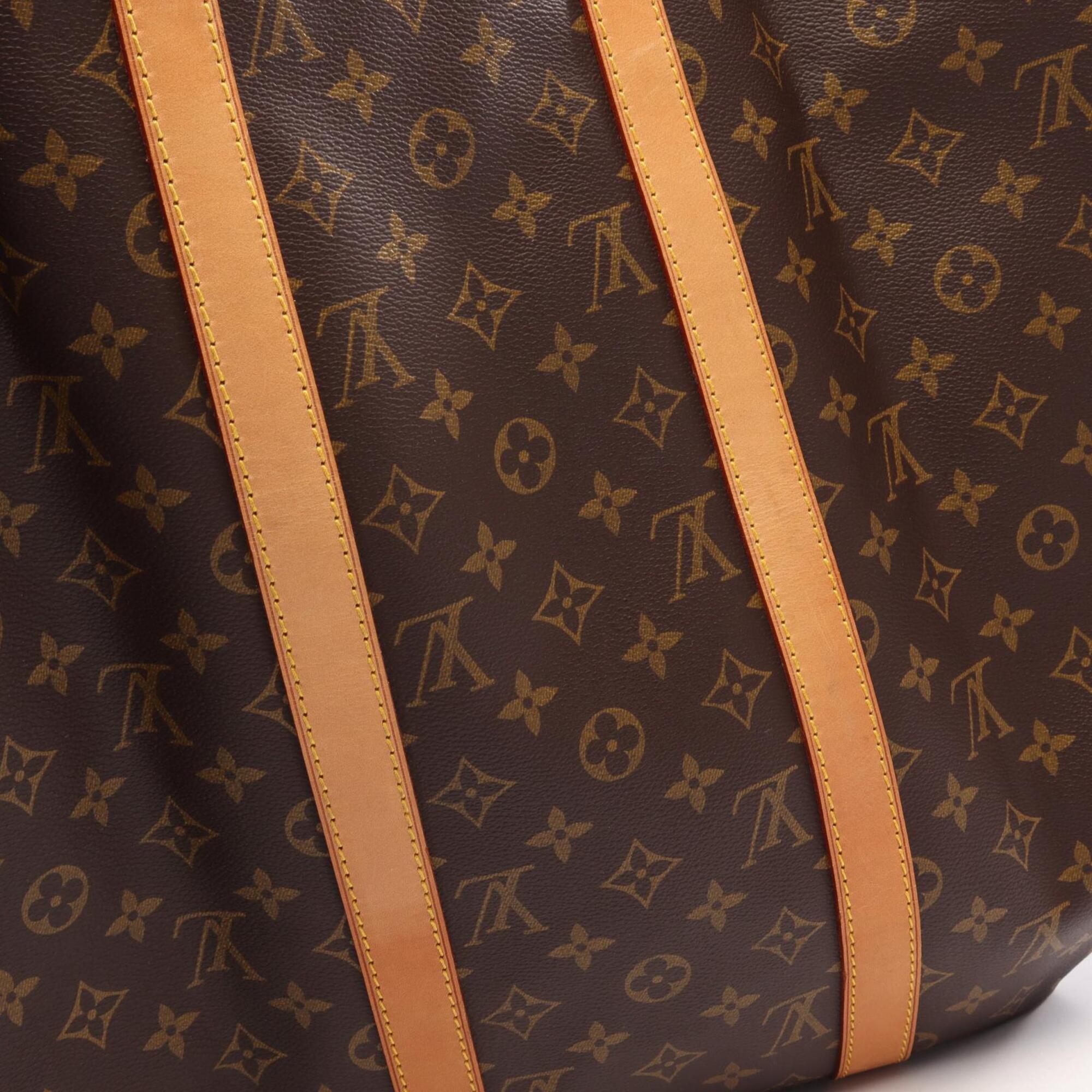 Louis Vuitton Monogram Brown Coated Canvas Boston Bag Handbag (Pre-Owned)