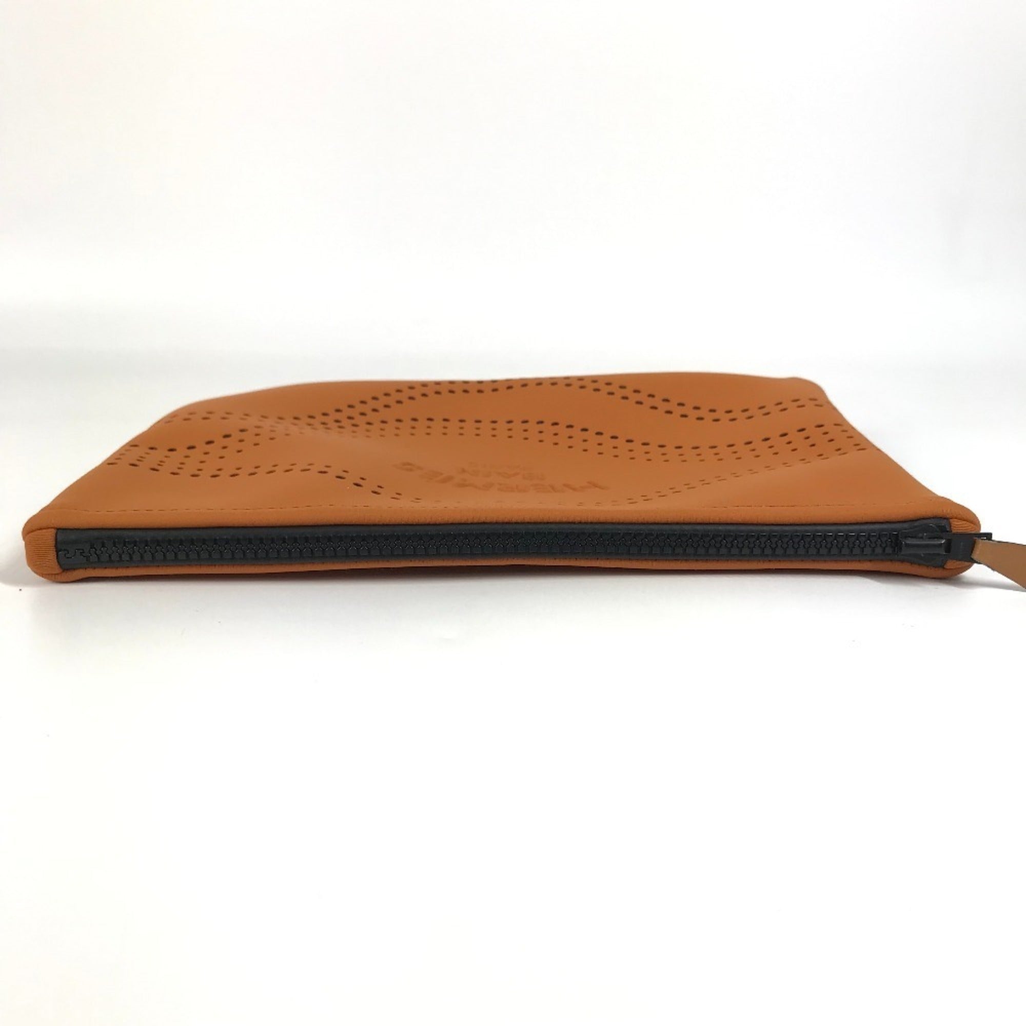 Hermes Orange Polyamide Clutch Bag Pouch (Pre-Owned)