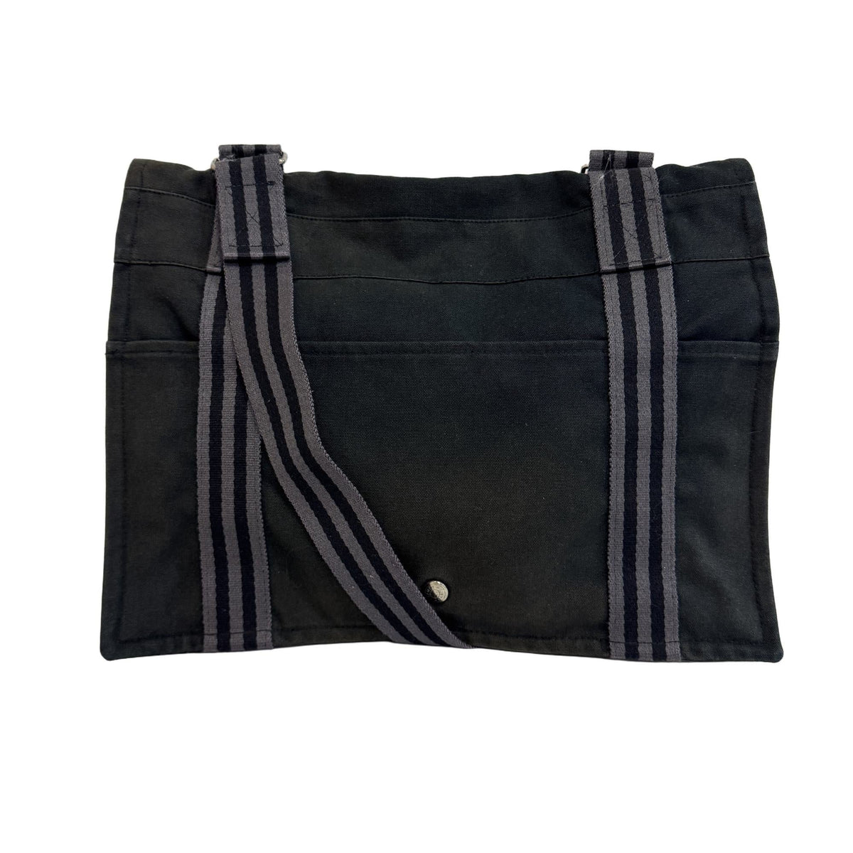 Hermes Black Canvas Shoulder Bag (Pre-Owned)