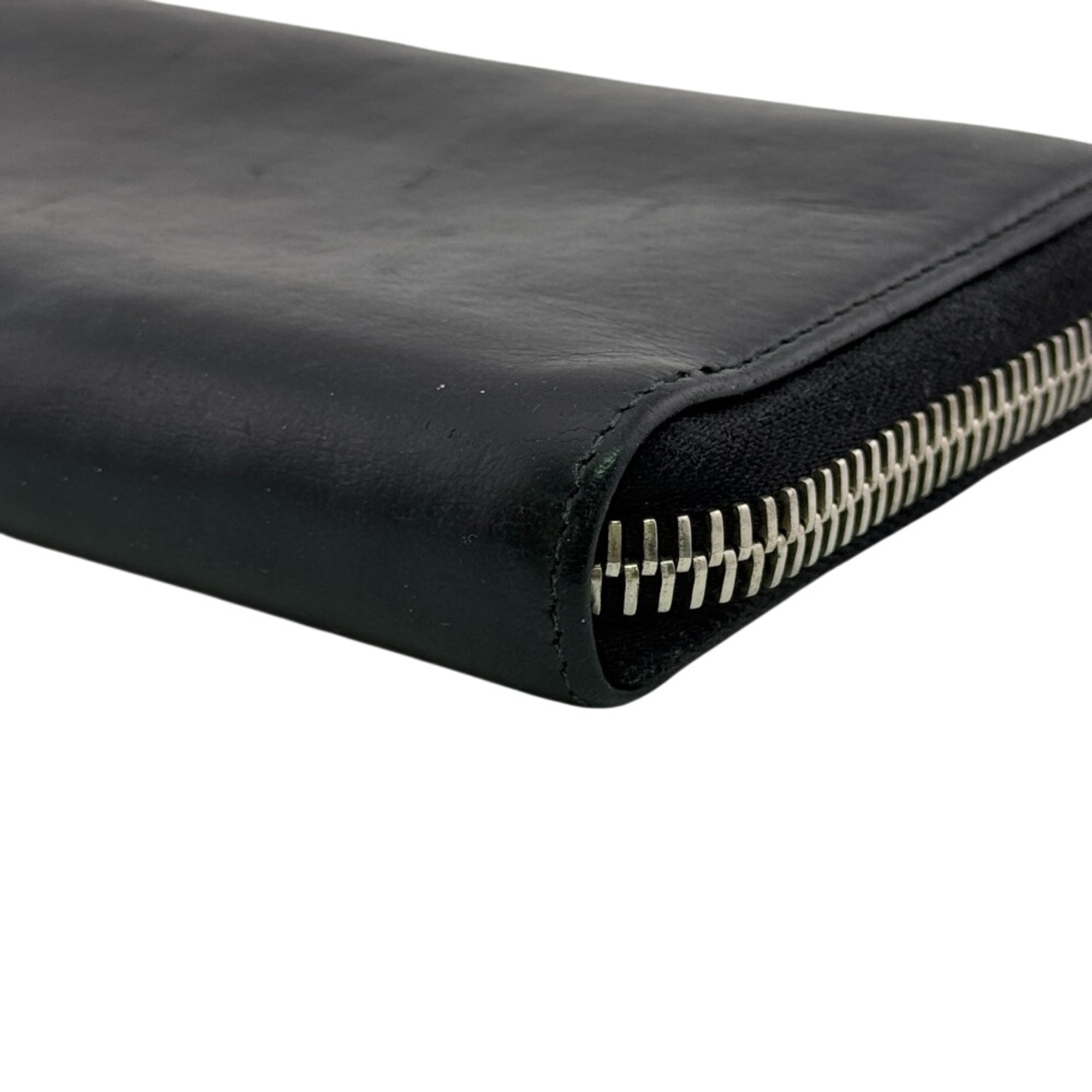 Balenciaga Black Leather Long Wallet (Bi-Fold) (Pre-Owned)