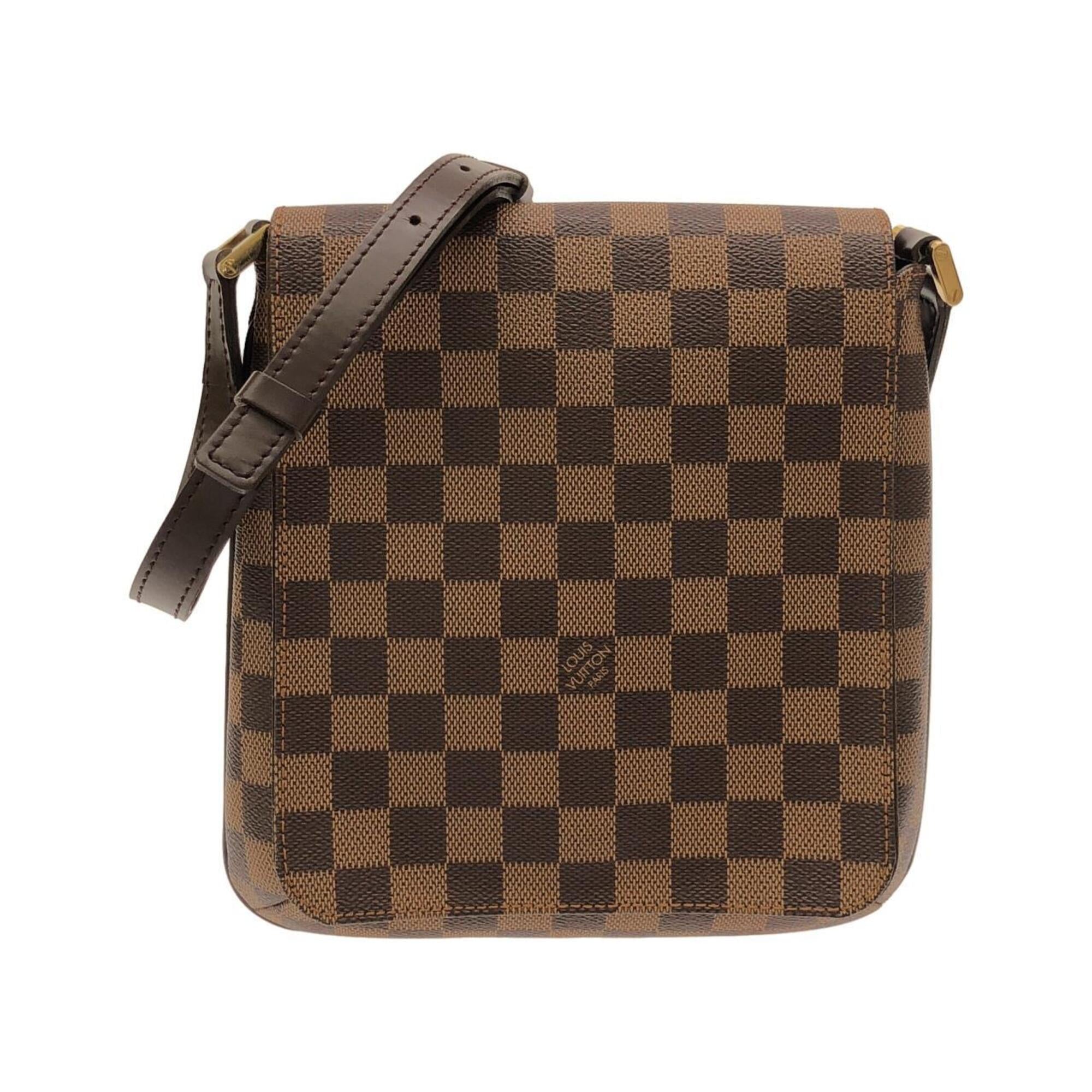 Louis Vuitton Damier Canvas Ebene Coated Canvas Shoulder Bag (Pre-Owned)