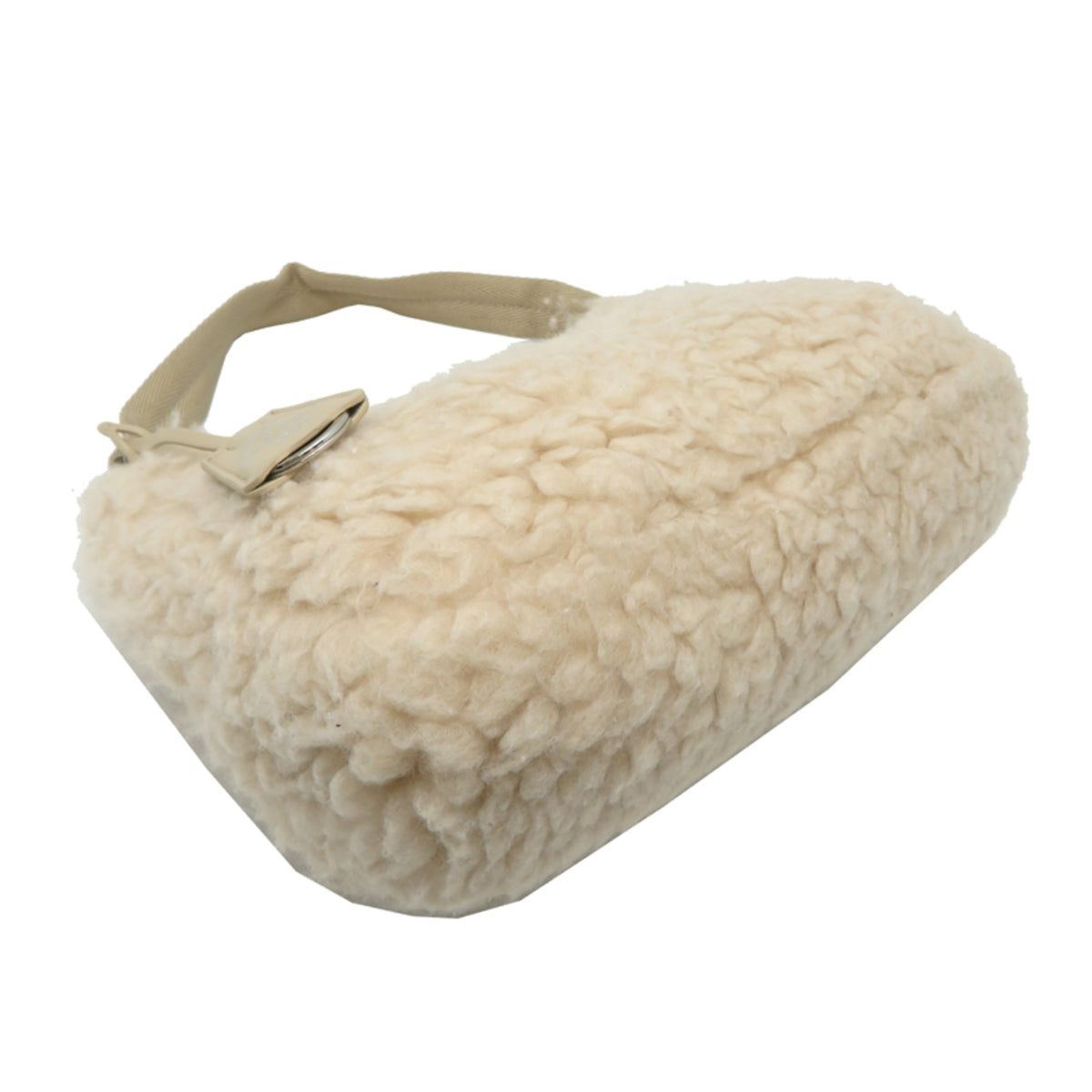 Prada White Silk Wool Handbag (Pre-Owned)