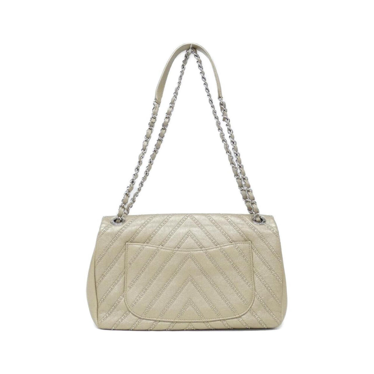 Chanel Gold Leather Shoulder Bag (Pre-Owned)