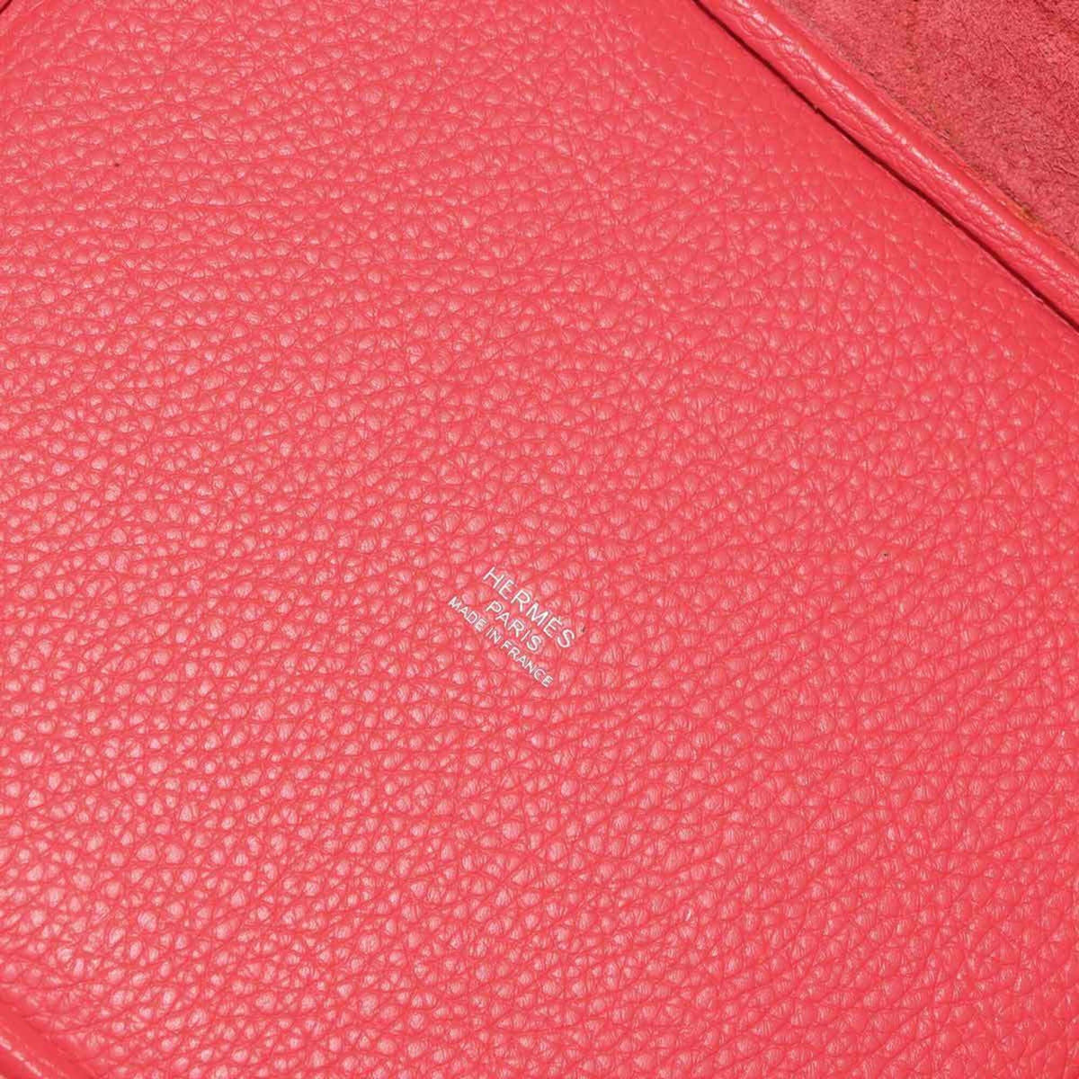 Hermes Pink Rose Jaipur Taurillon Clemence Leather Handbag (Pre-Owned)