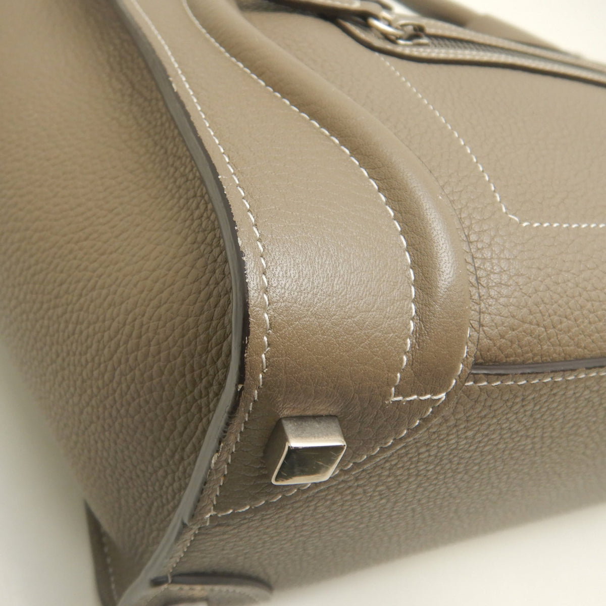 Celine Silver Leather Handbag (Pre-Owned)