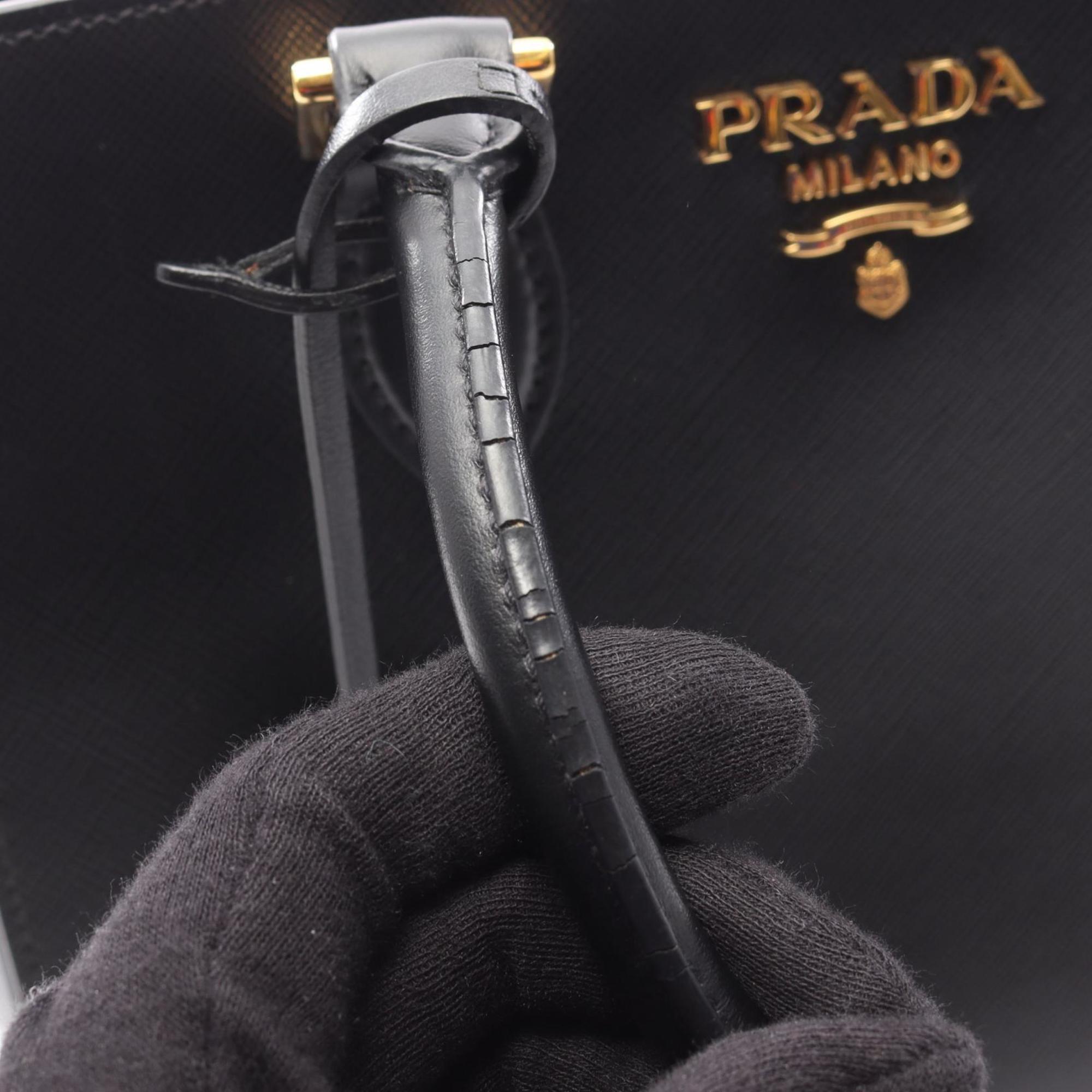 Prada Black Saffiano Handbag (Pre-Owned)