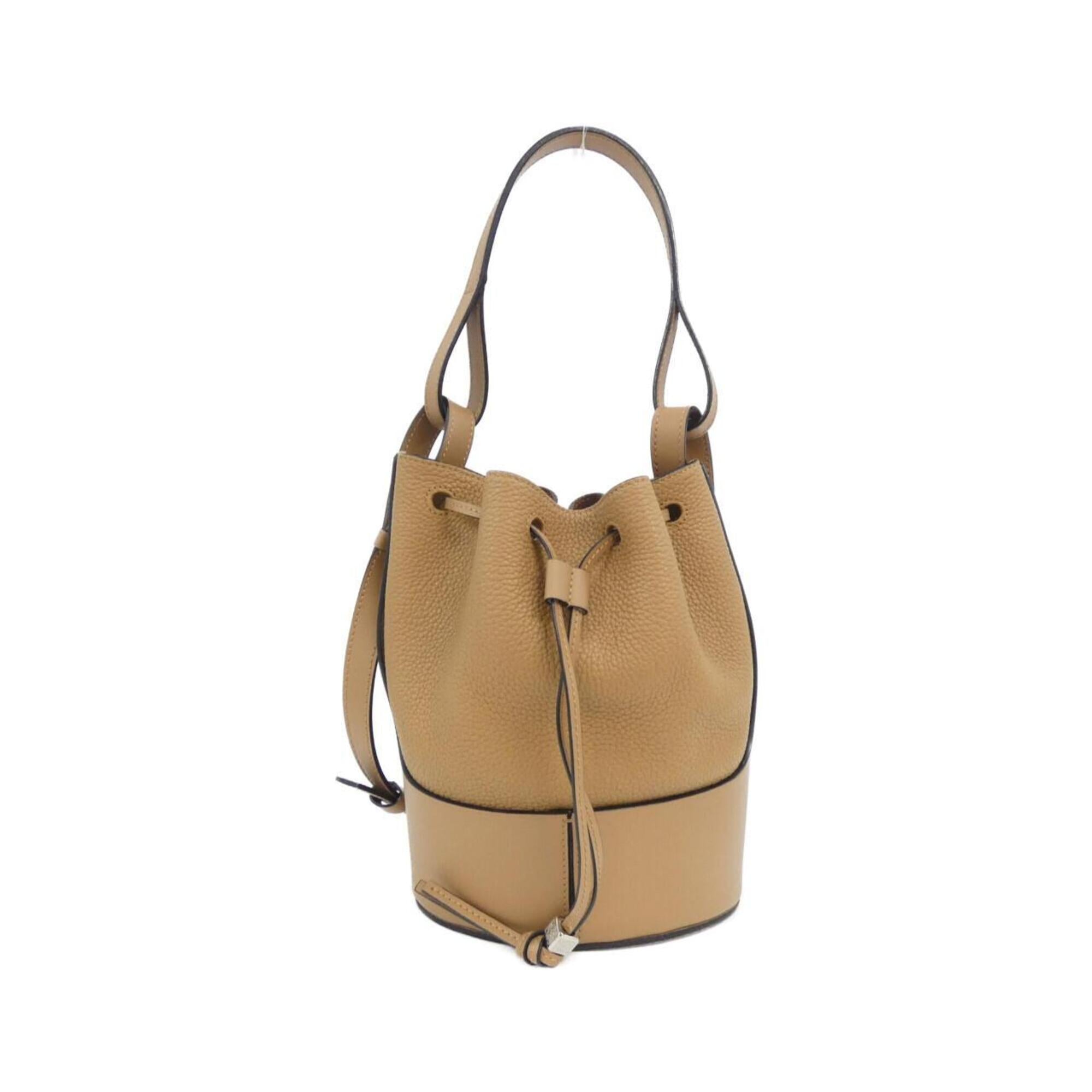 Loewe Brown Leather Handbag Shoulder Bag (Pre-Owned)