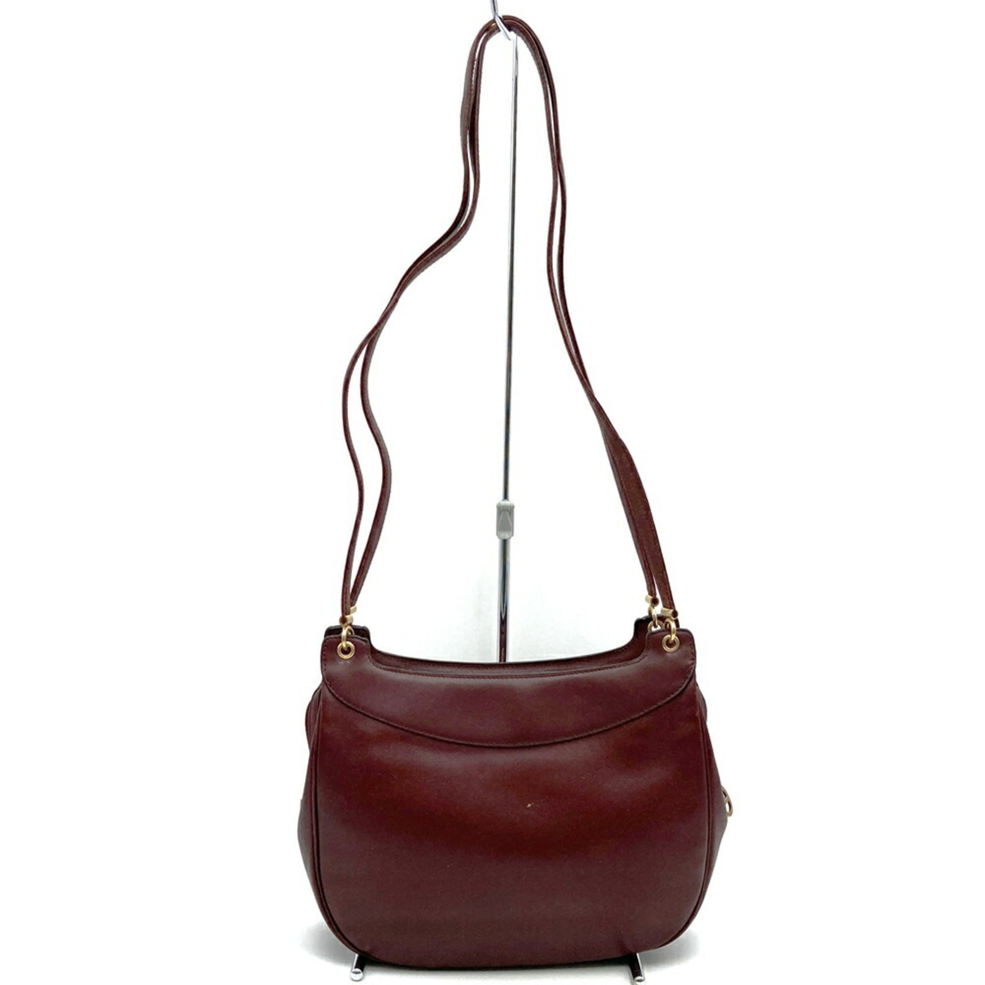 Christian Dior Red Color Leather Shoulder Bag (Pre-Owned)