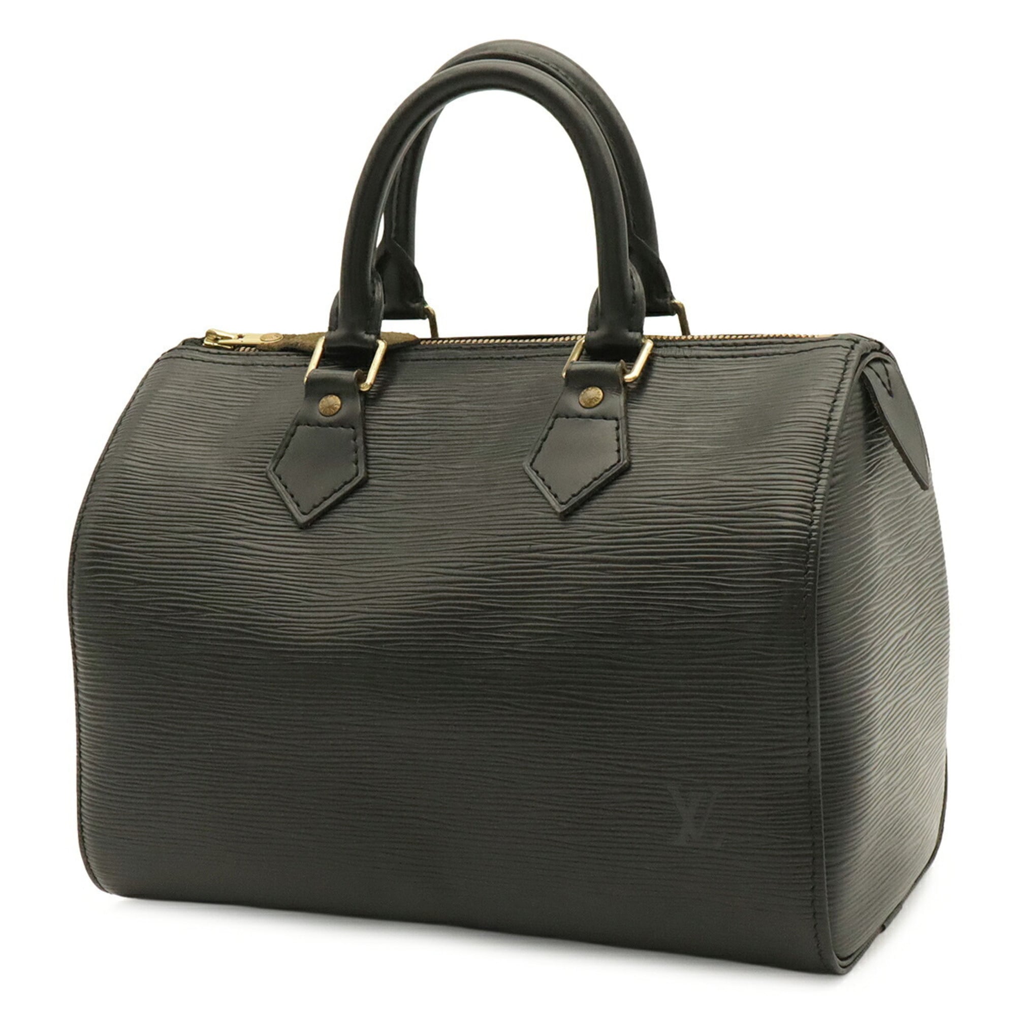 Louis Vuitton Black Noir Epi Leather Boston Bag Handbag (Pre-Owned)