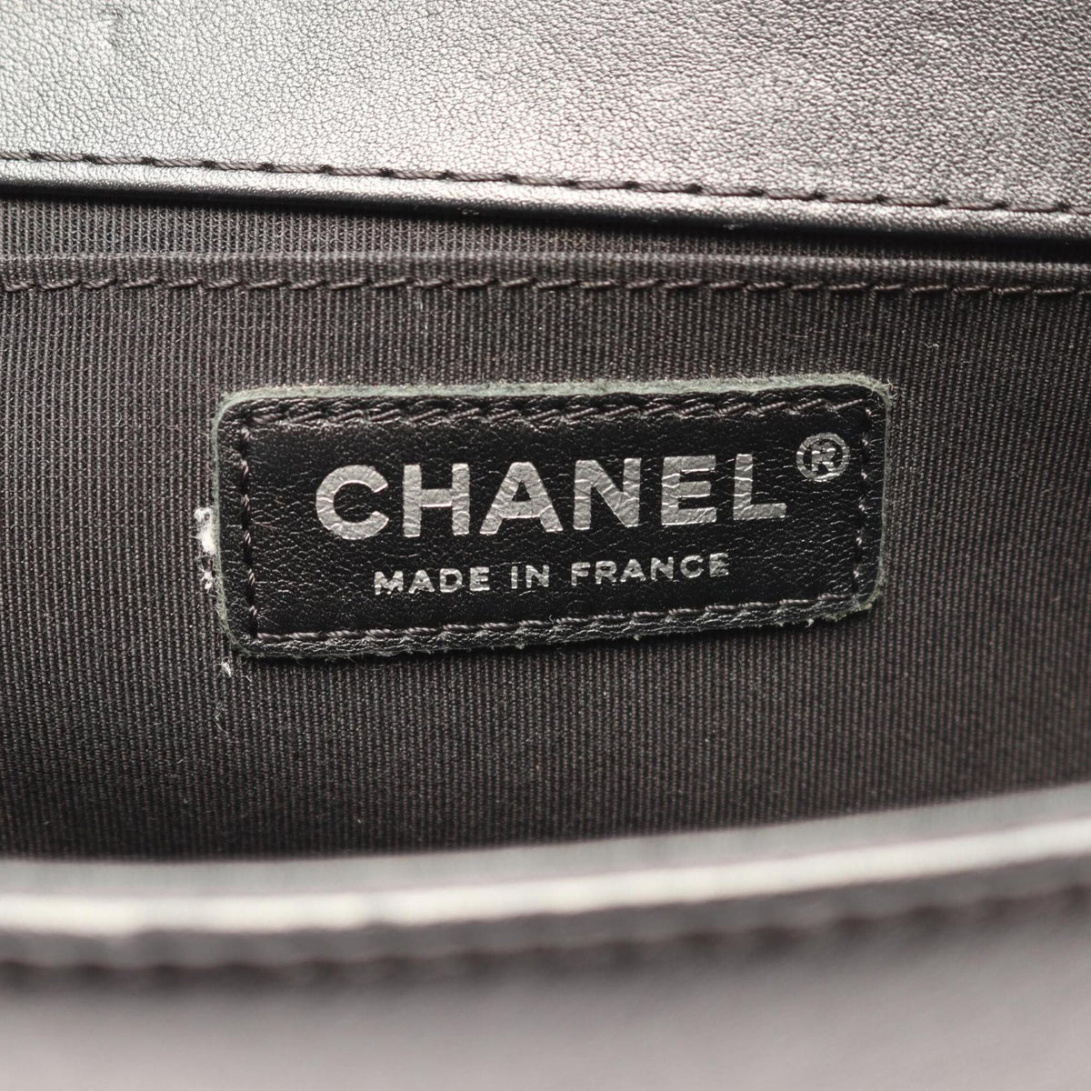 Chanel Black Leather Handbag Shoulder Bag (Pre-Owned)