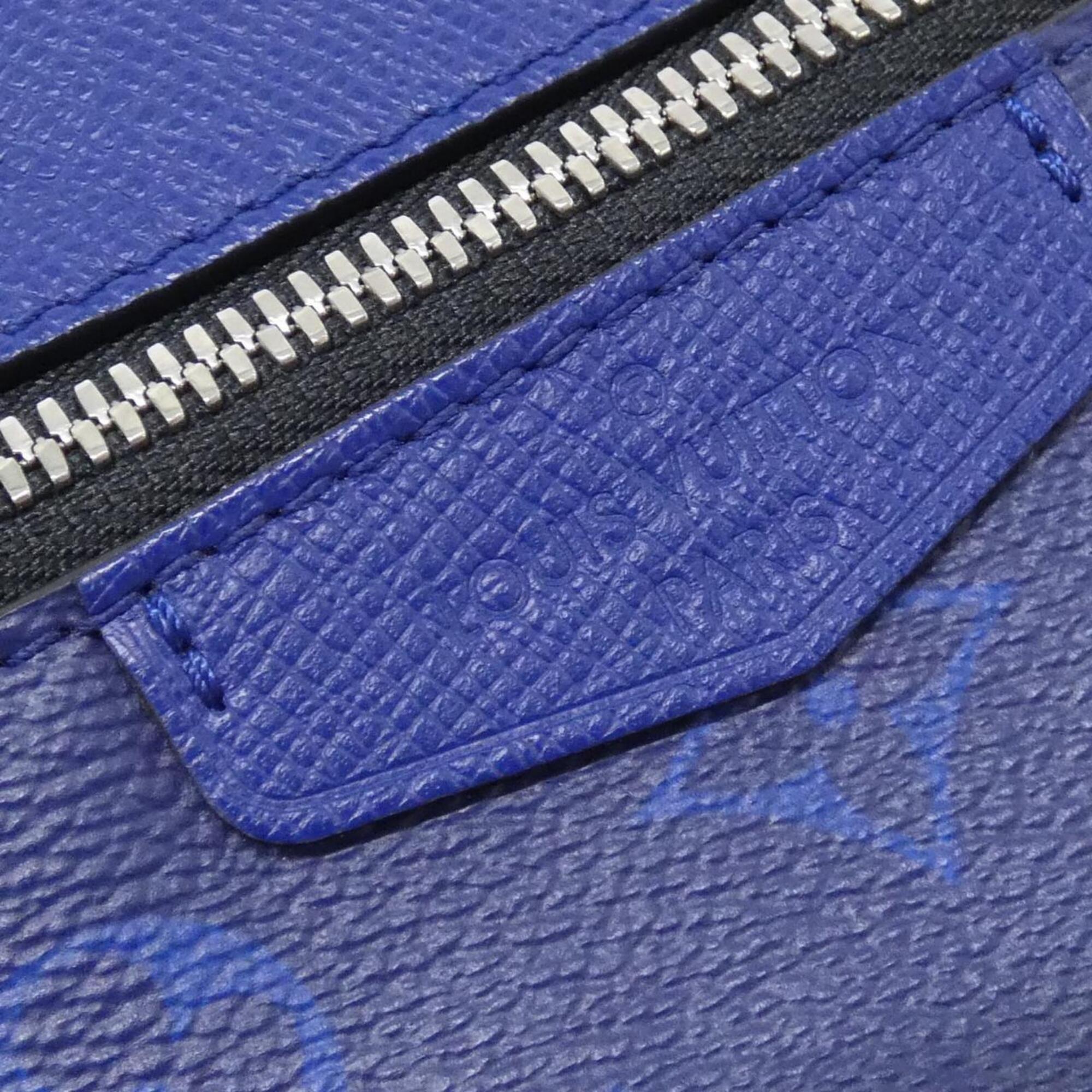 Louis Vuitton Cobalt Coated Canvas Leather Shoulder Bag (Pre-Owned)