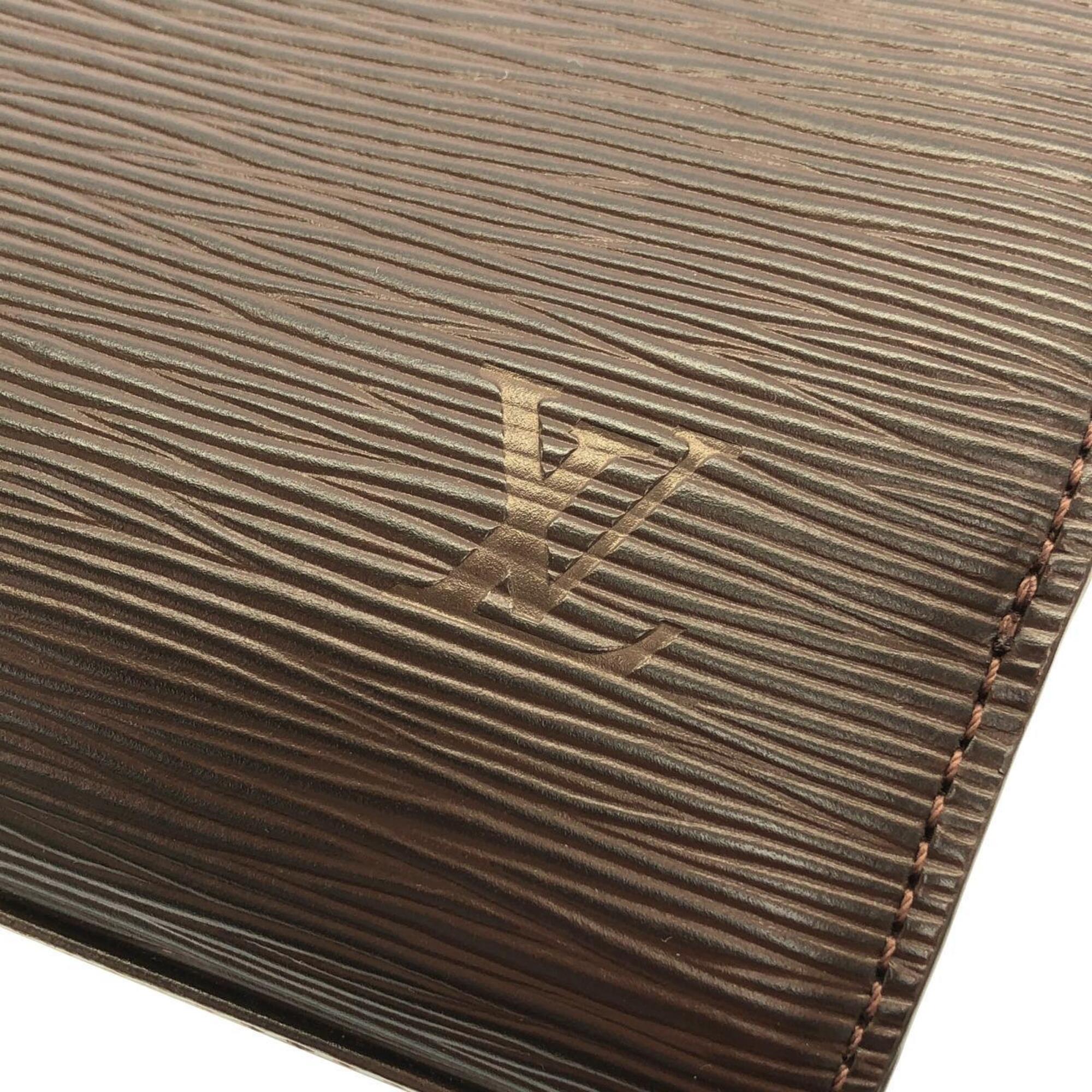 Louis Vuitton Mocha Leather Handbag (Pre-Owned)