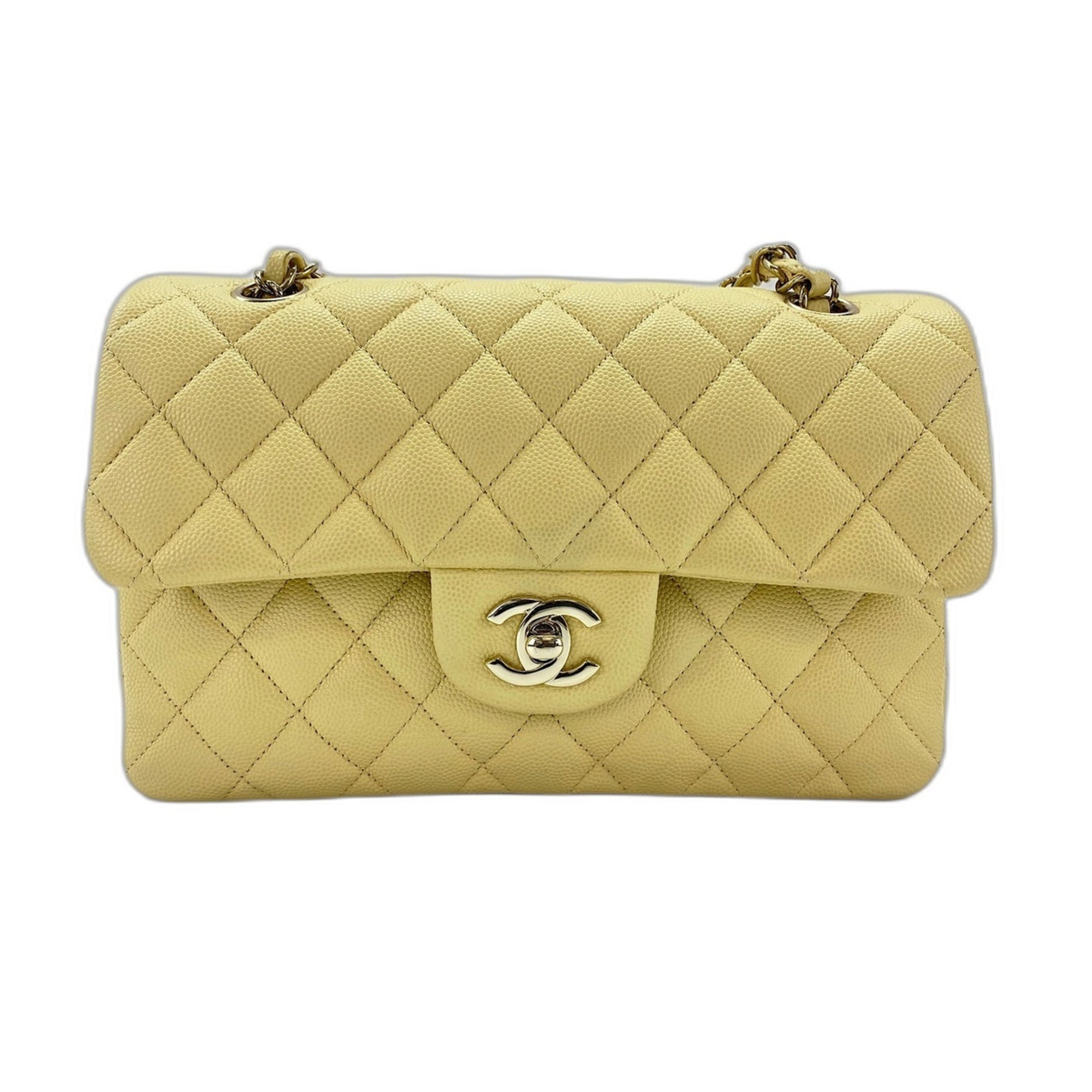 Chanel Matelasse Yellow Shoulder Bag (Pre-Owned)