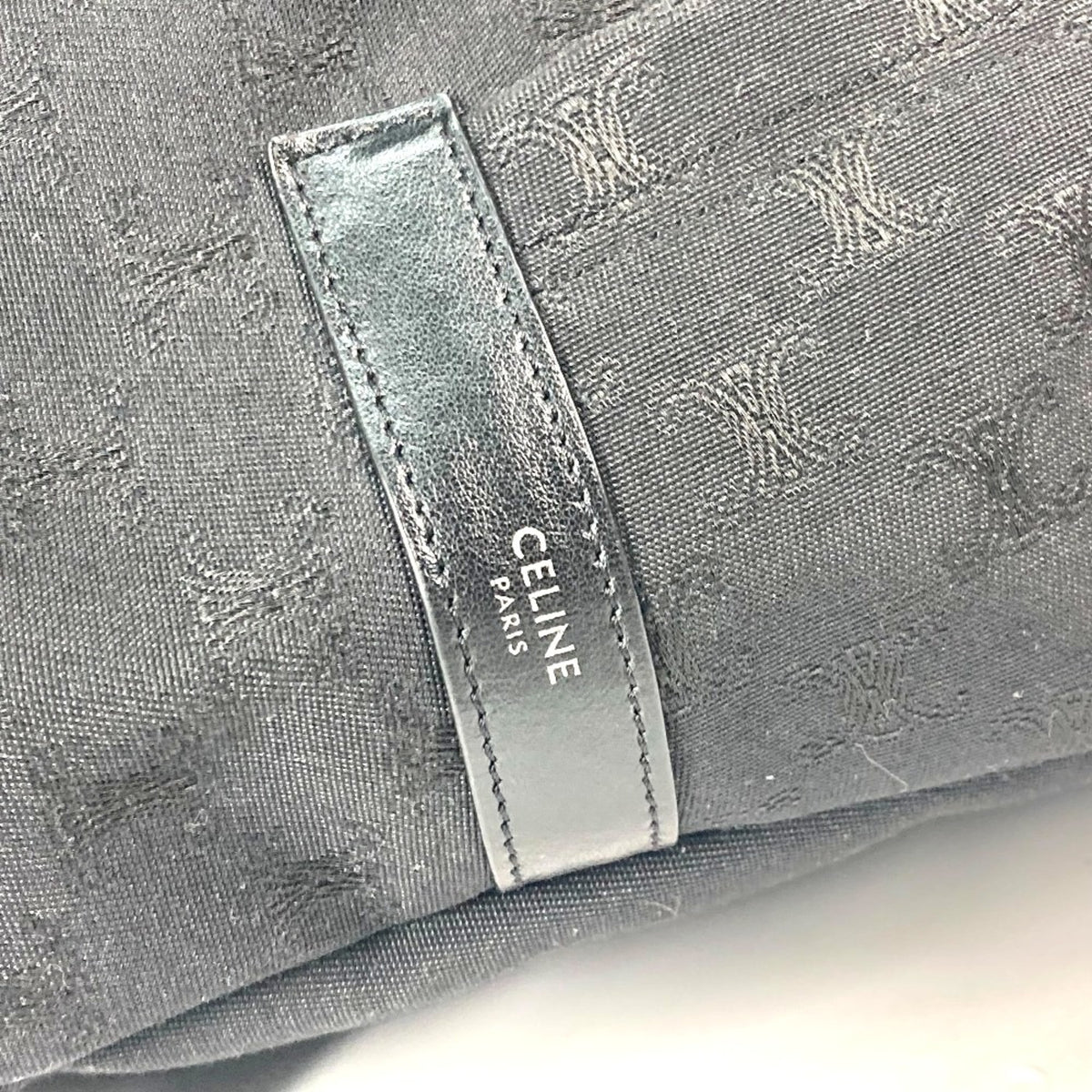 Celine Black Canvas Leather Backpack (Pre-Owned)